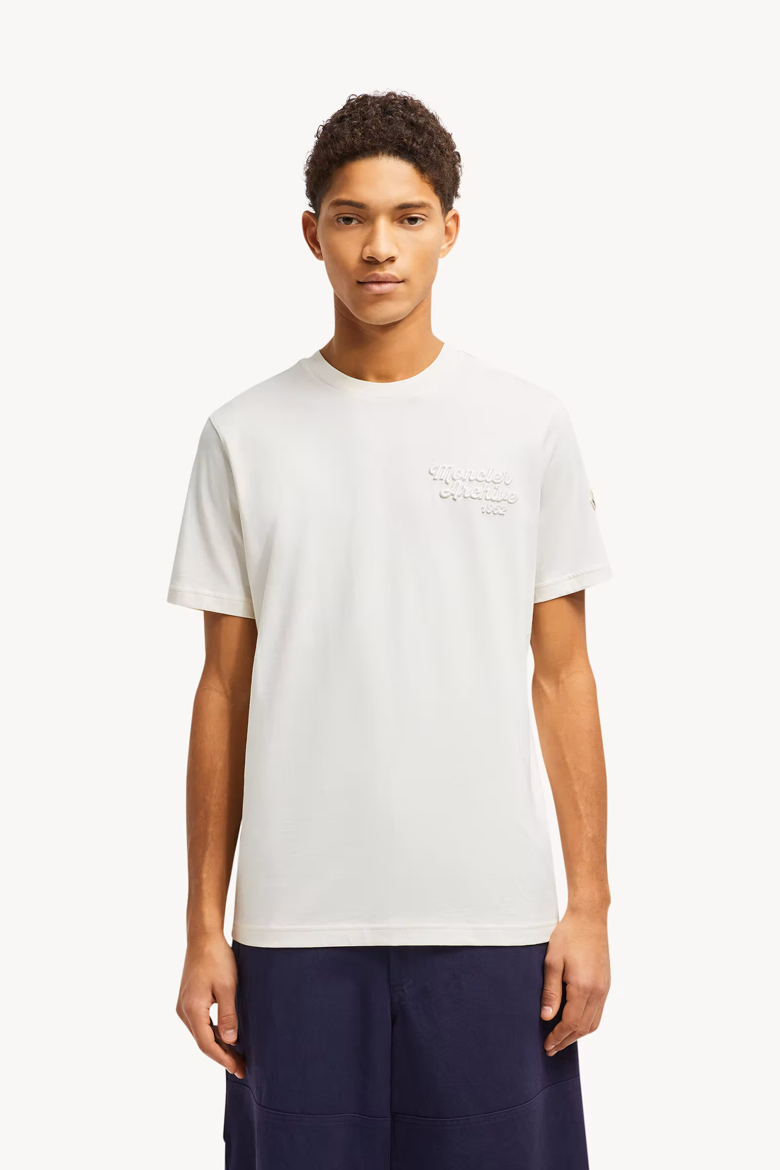 Embroidered Logo Cotton T-Shirt