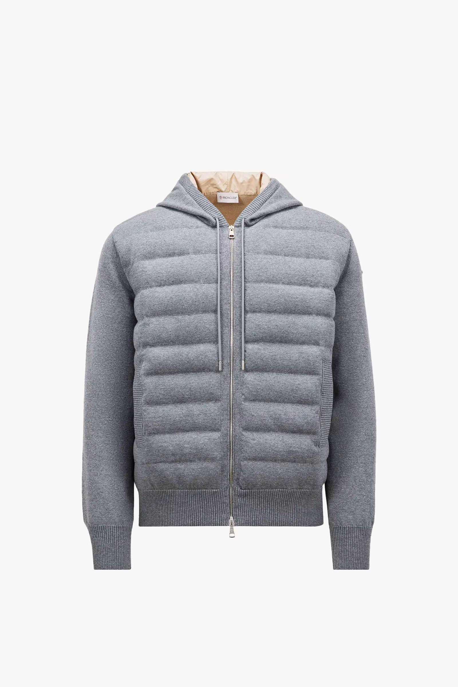 Padded Wool Zip-up hoodie