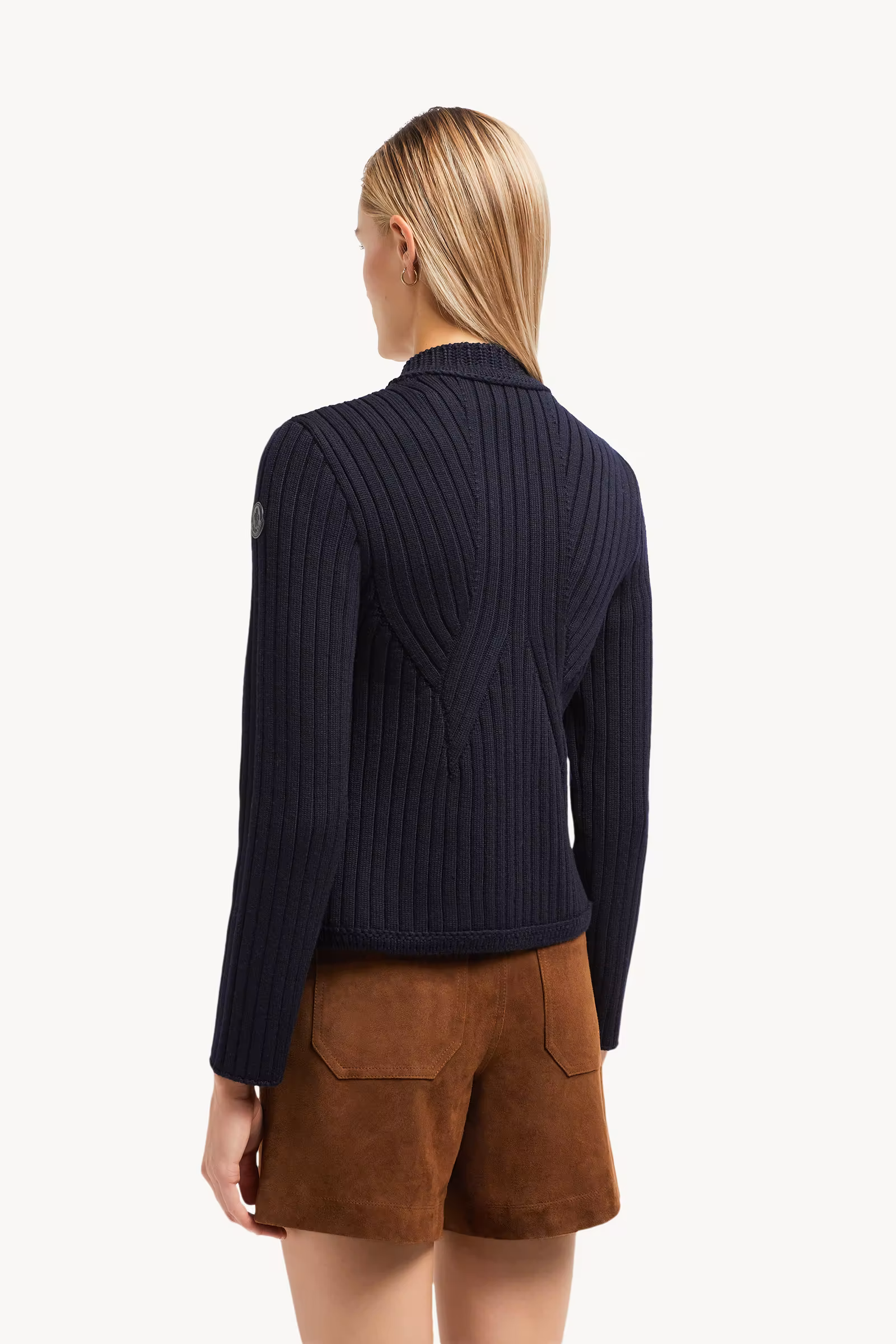 Padded Wool Cardigan