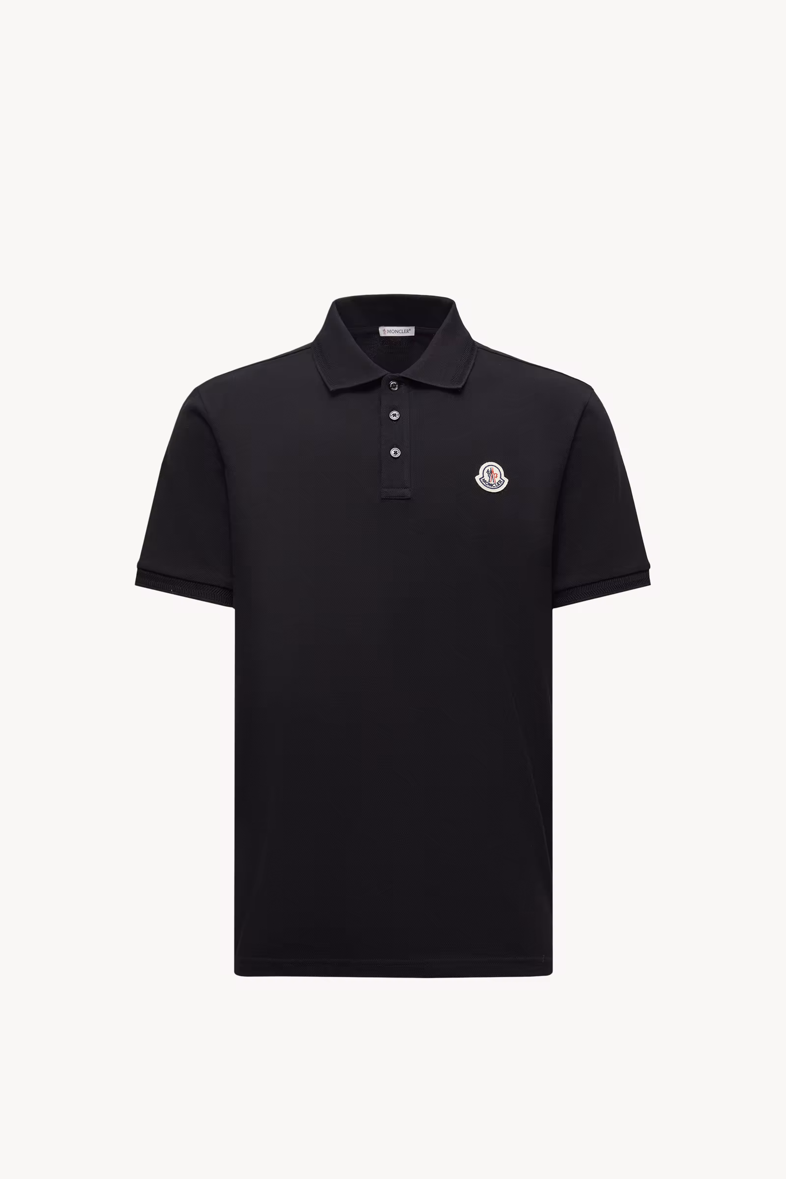 Logo Patch Cotton Piquet Polo Shirt