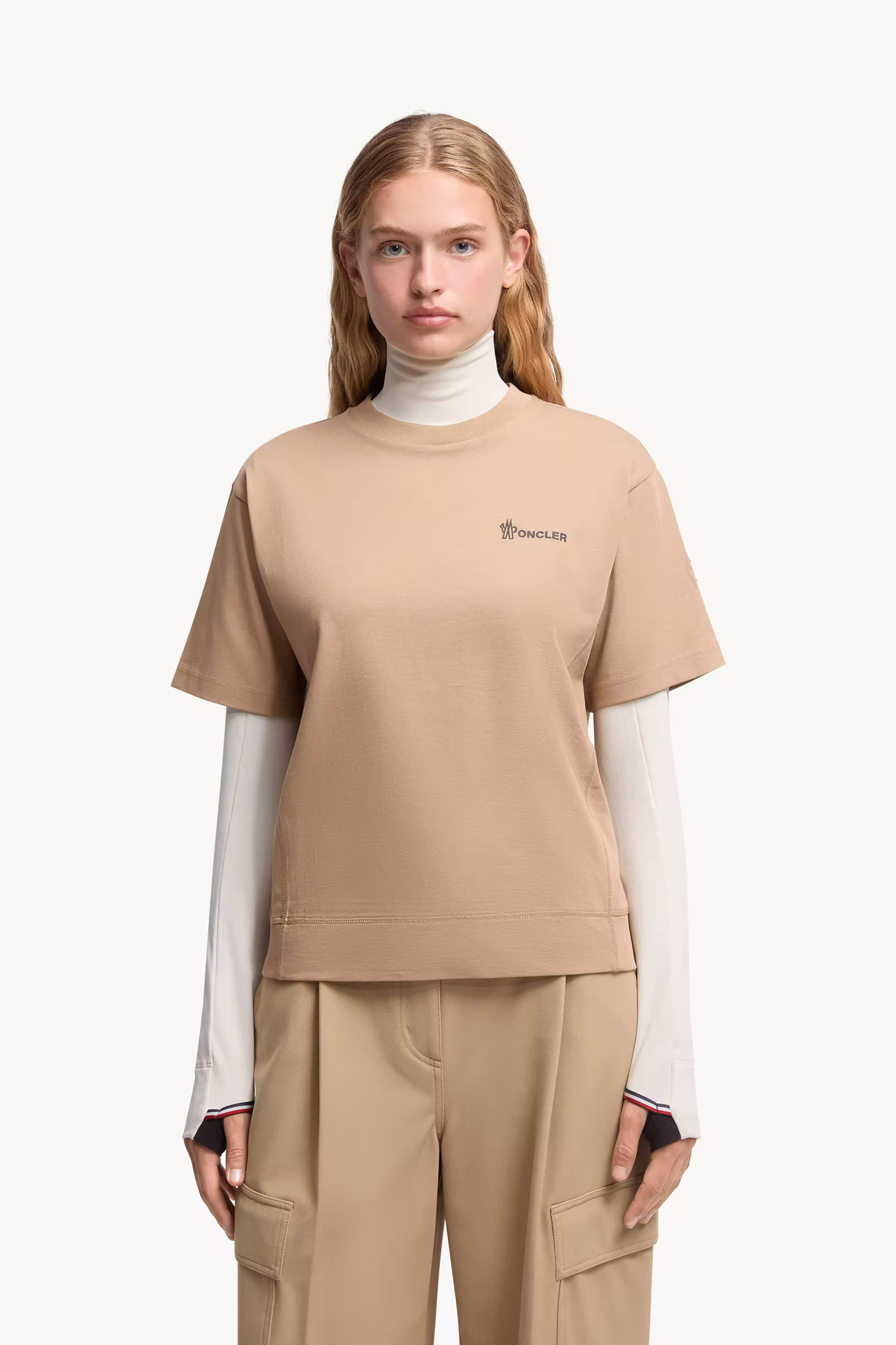 Embossed Logo Cotton T-Shirt