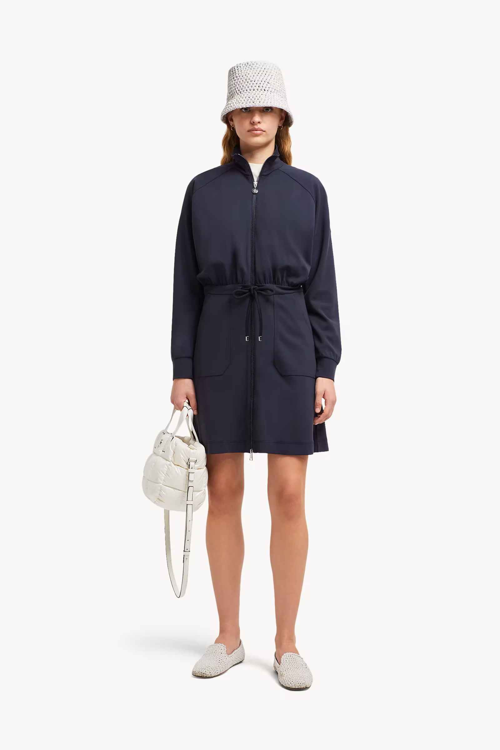 Zip-Up Mini Dress