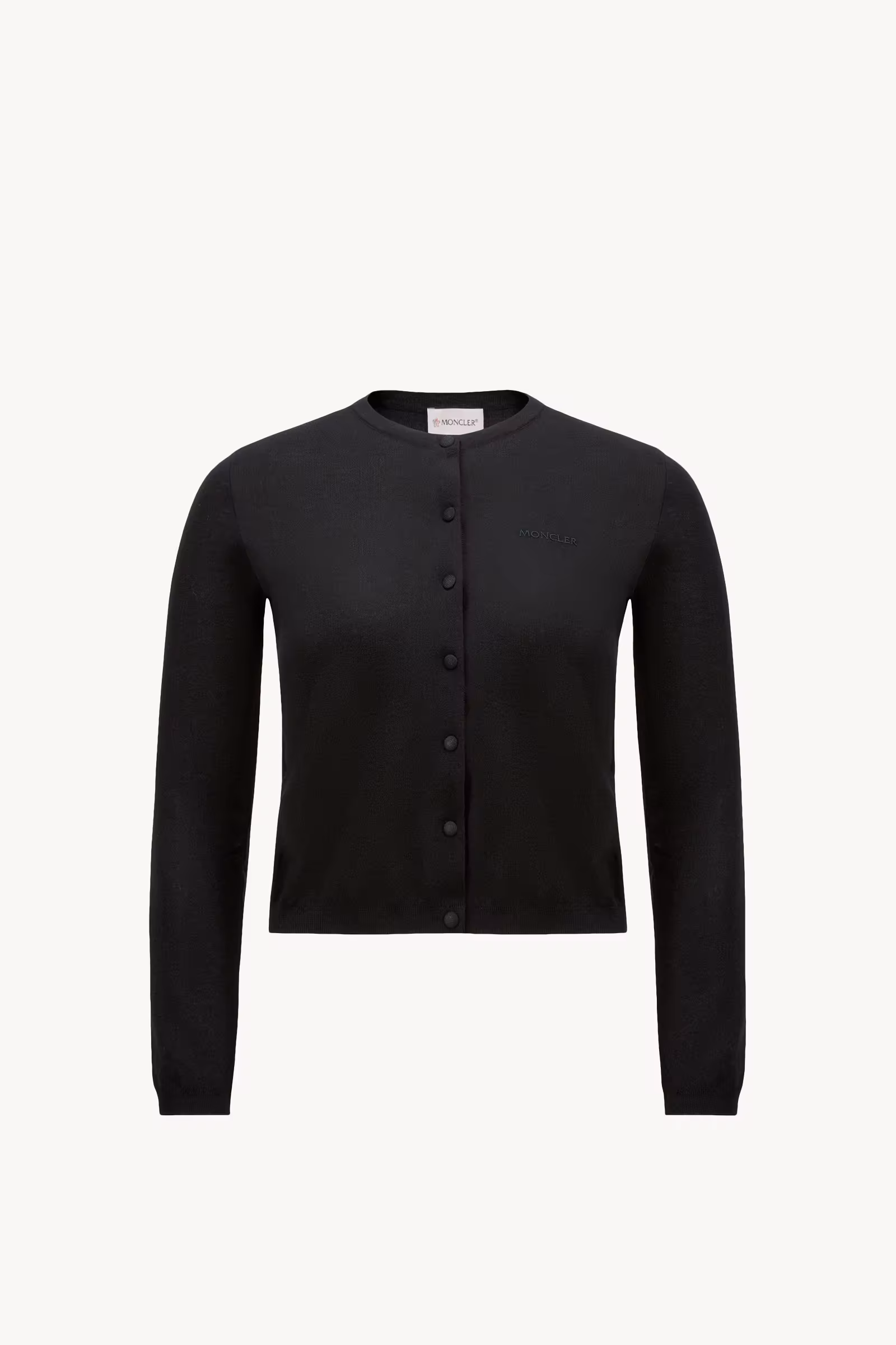 Embroidered Logo Cotton Cardigan