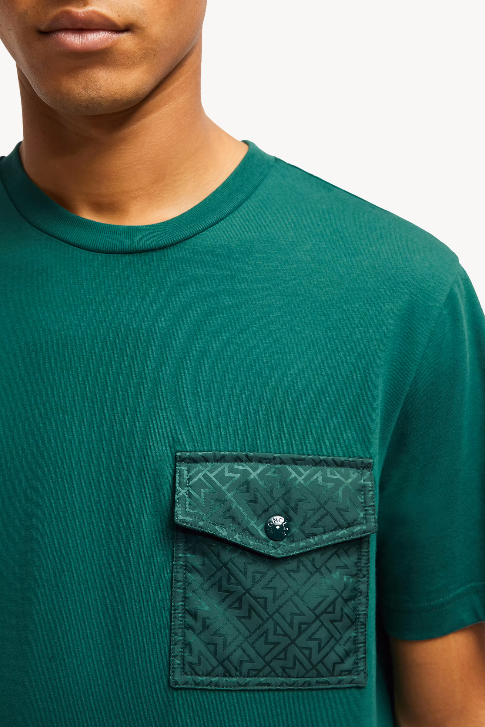 Monogram Cotton T-Shirt With Pocket