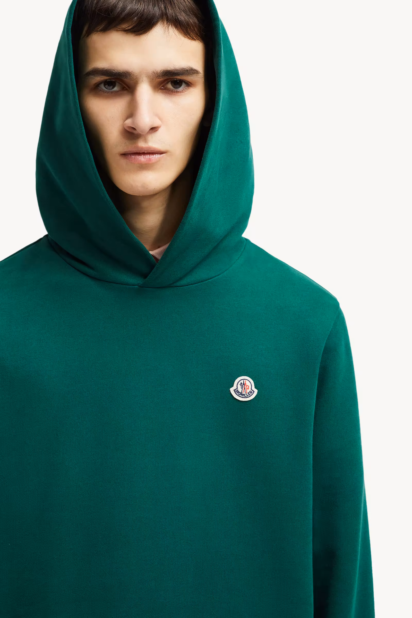 Logo Patch Cotton Hoodie