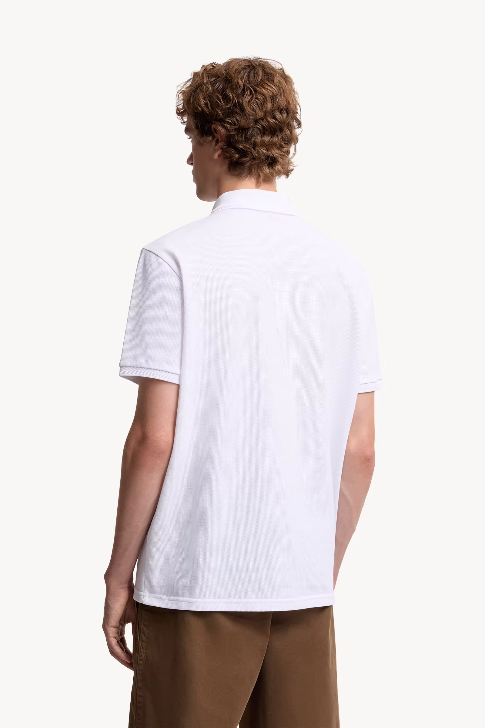 Logo Patch Cotton Piquet Polo Shirt