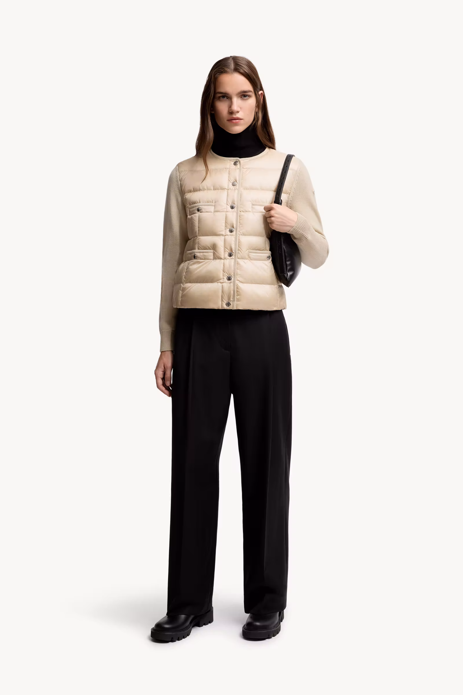 Padded Wool Cardigan