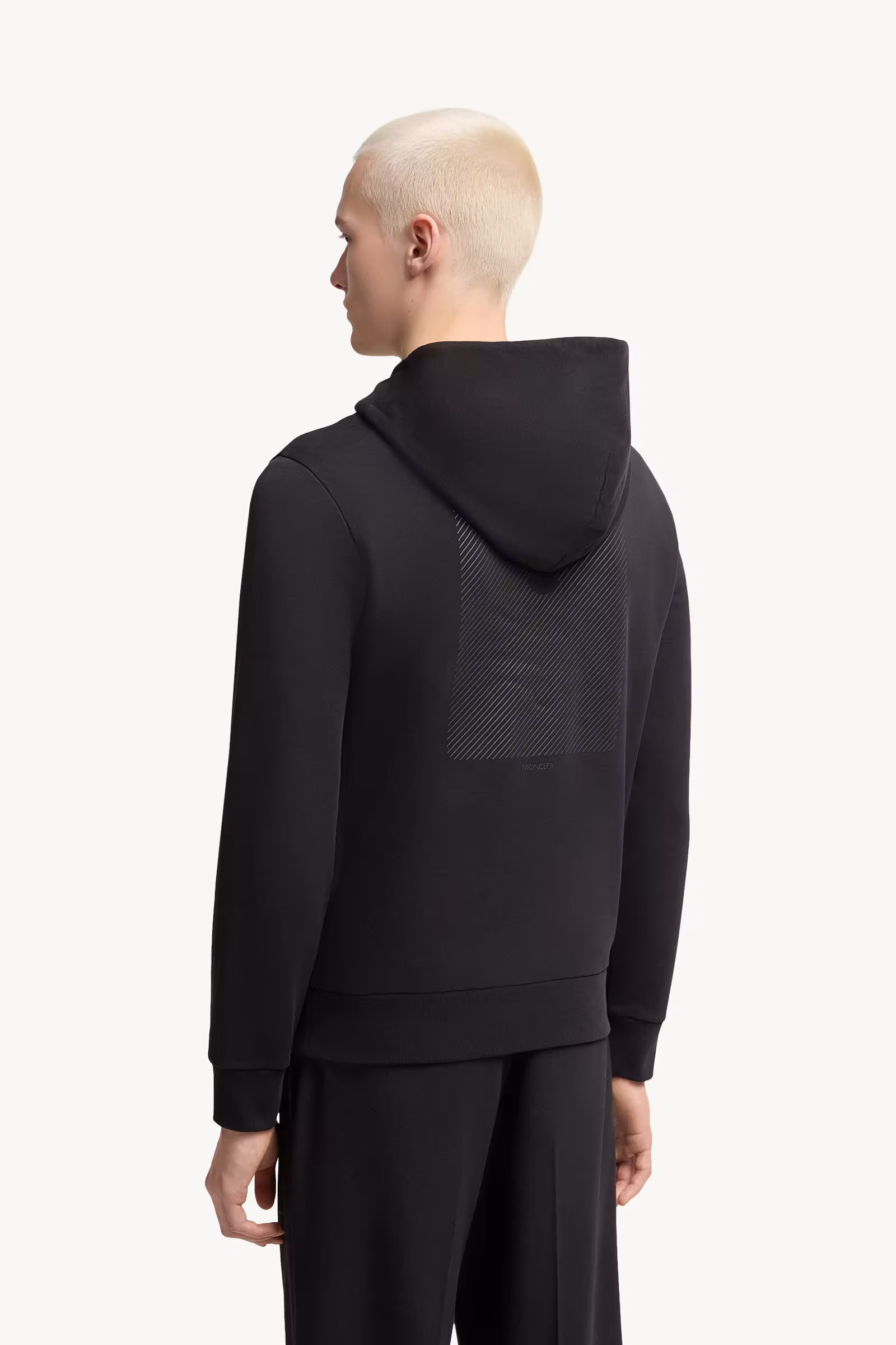 Tonal Back Logo Cotton Hoodie