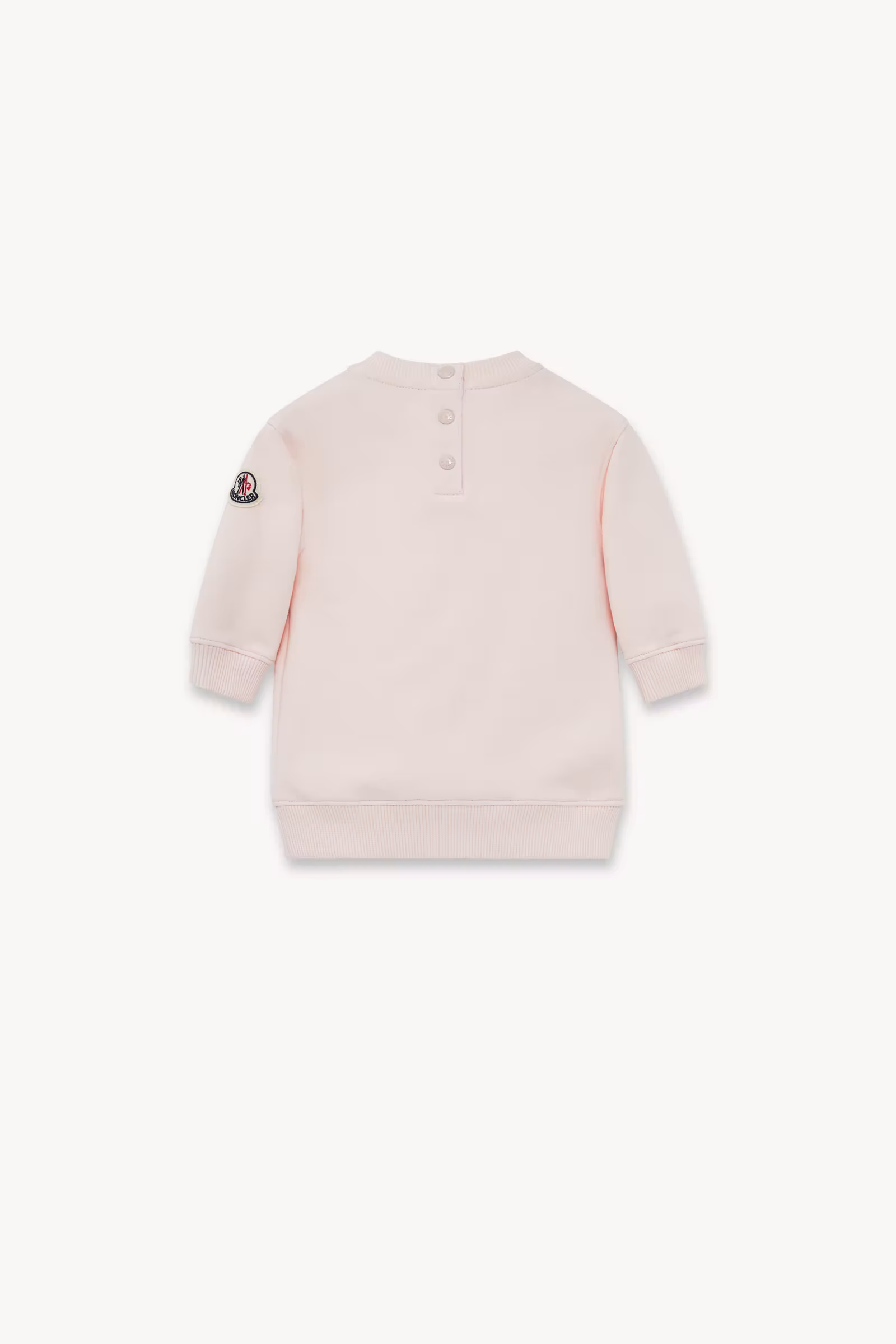 Embroidered Logo Cotton Sweatshirt Dress