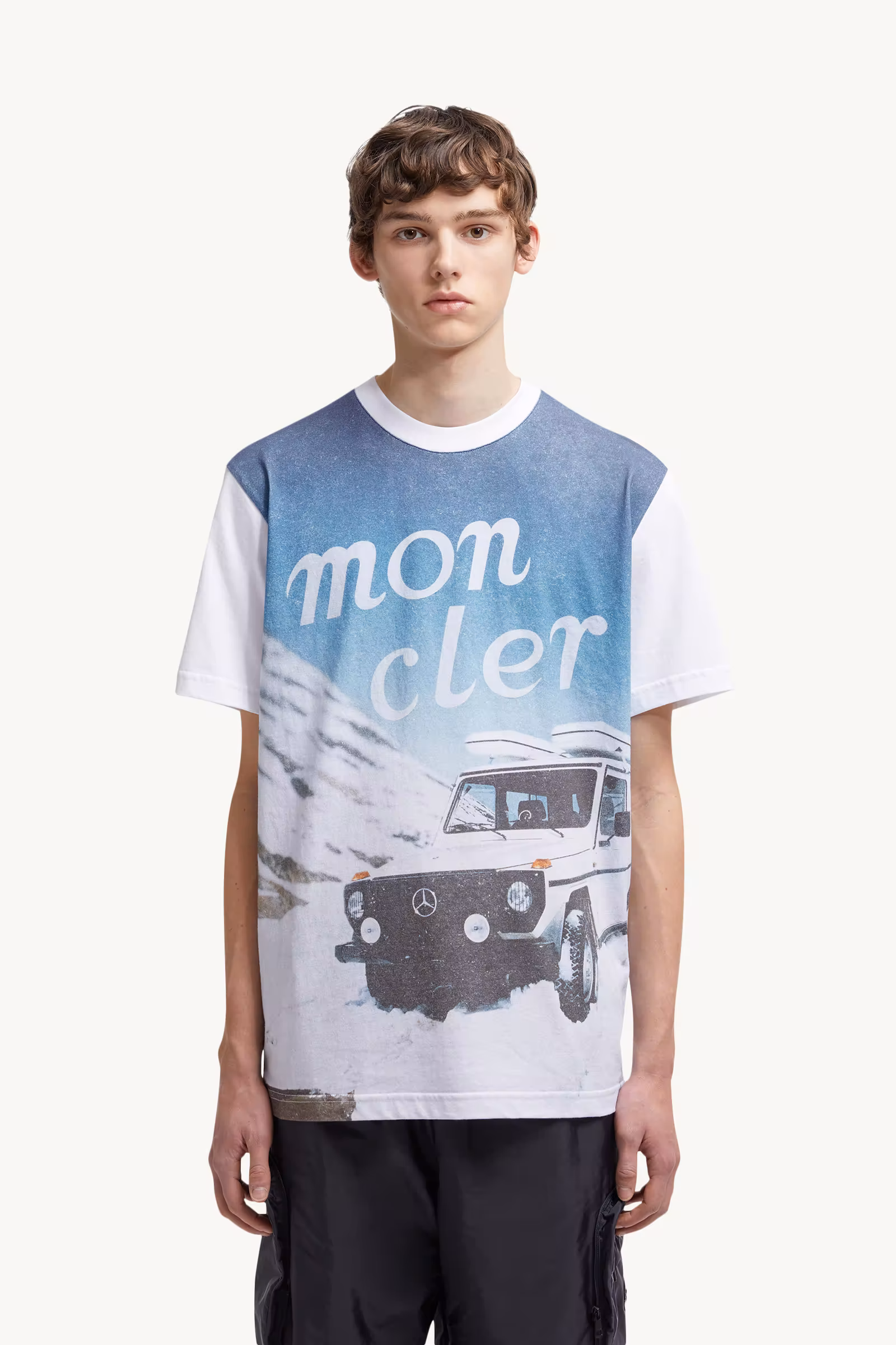 Moncler x Mercedes-Benz by NIGO Printed Cotton T-Shirt