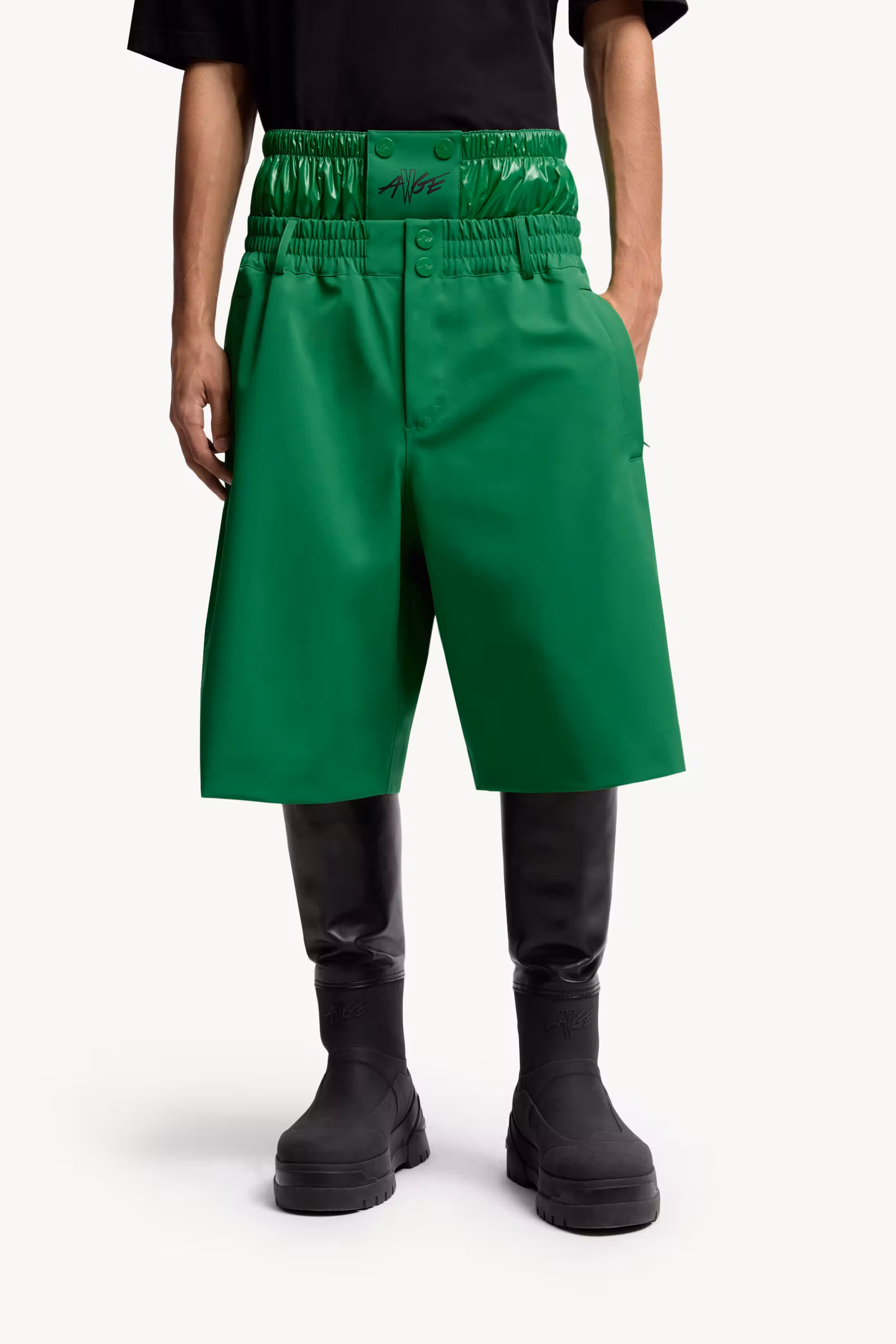 Moncler x A$AP Rocky Logo Print Shorts