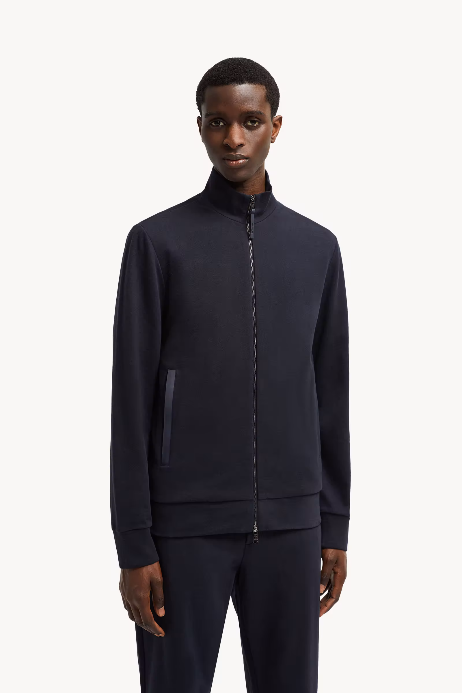 Suede-Trimmed Cotton & Cashmere Sweatshirt