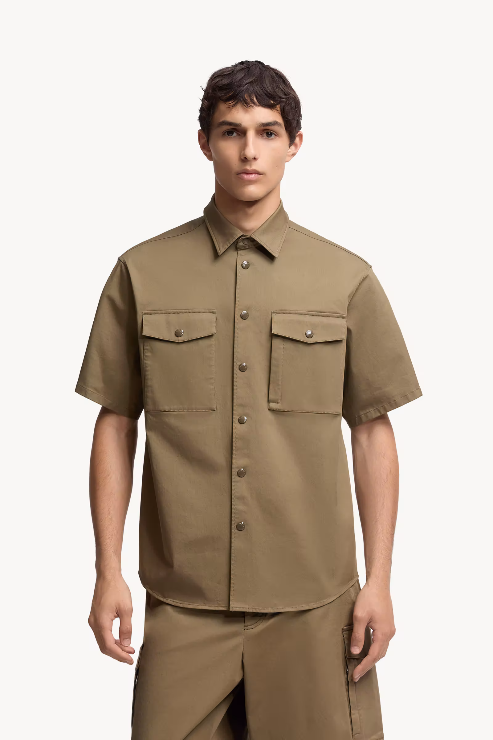 Cotton Gabardine Short Sleeve Shirt