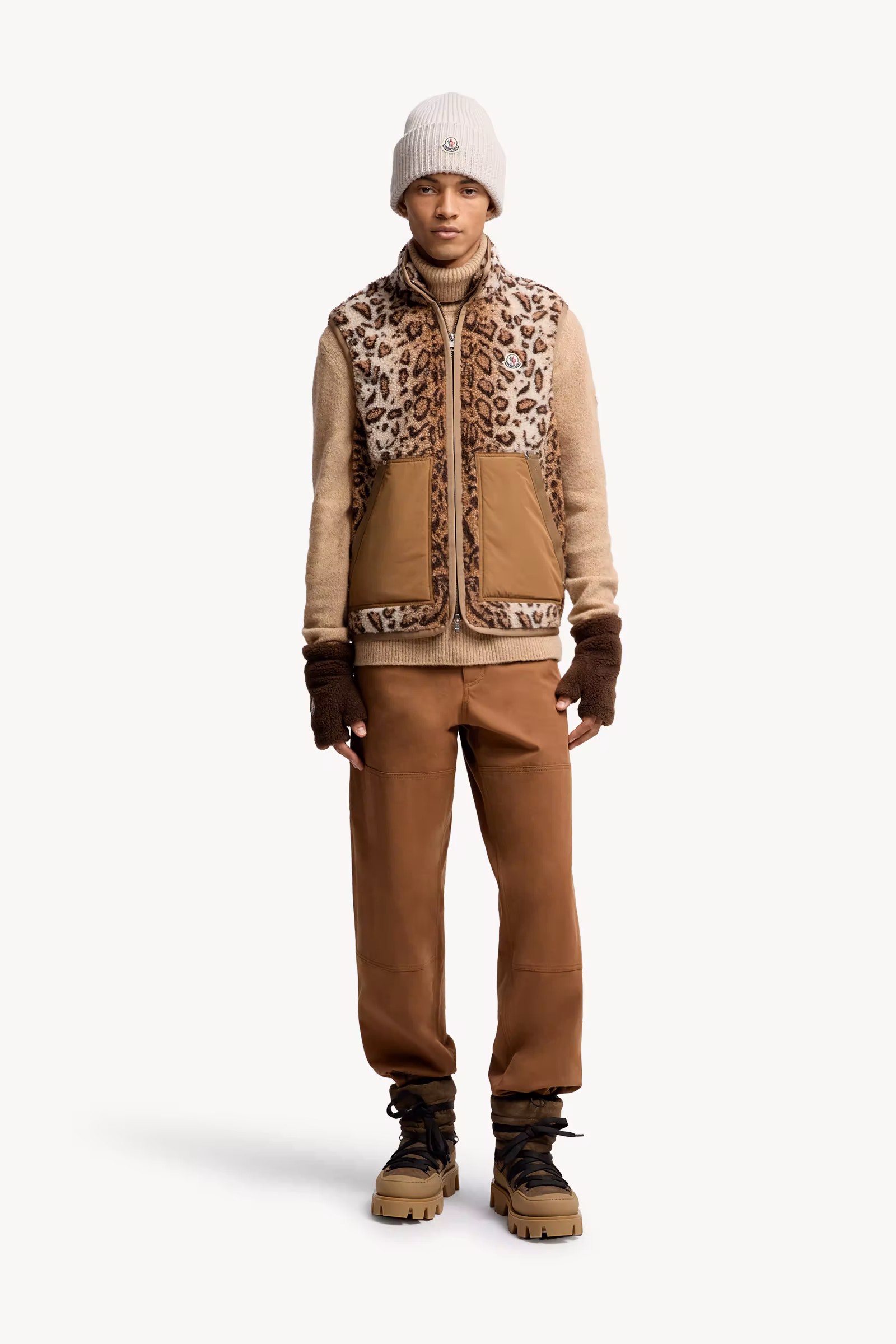 Wool Blend Teddy Zip-Up Vest