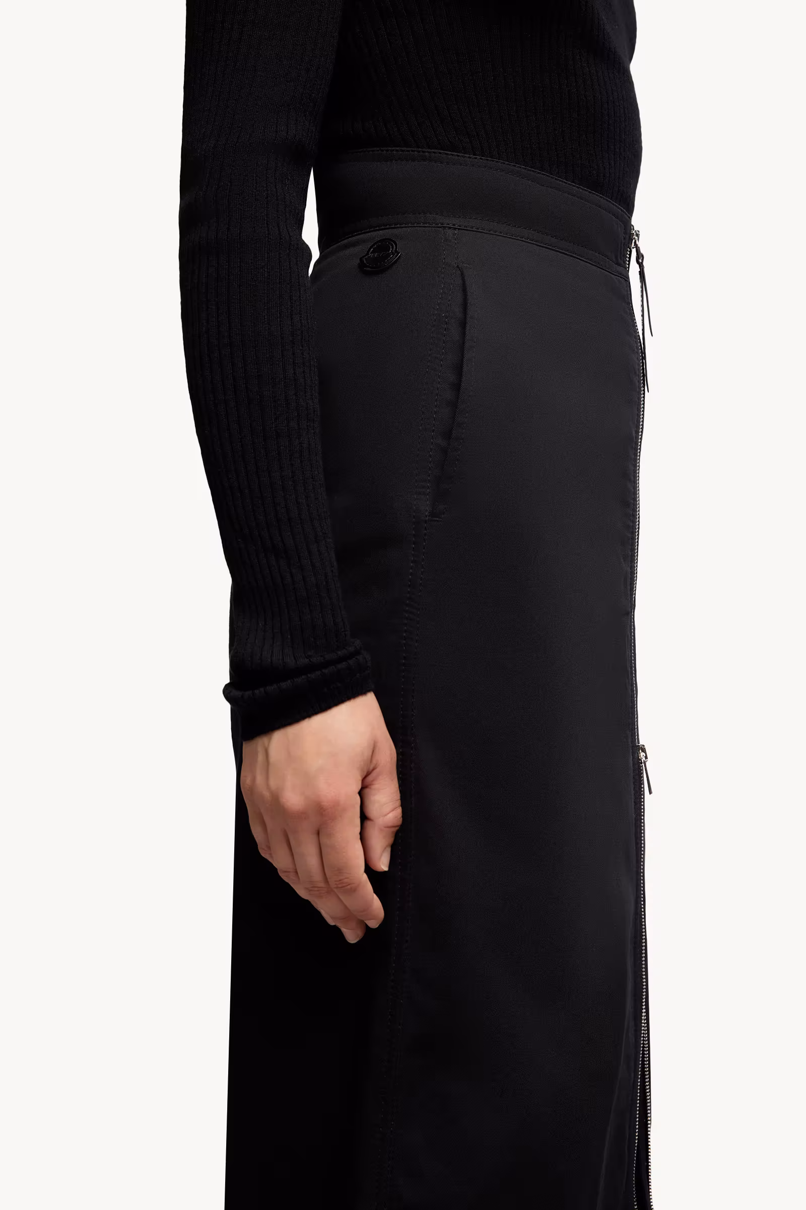 Moncler x EE72 by Edward Enninful Cotton Gabardine Maxi Skirt