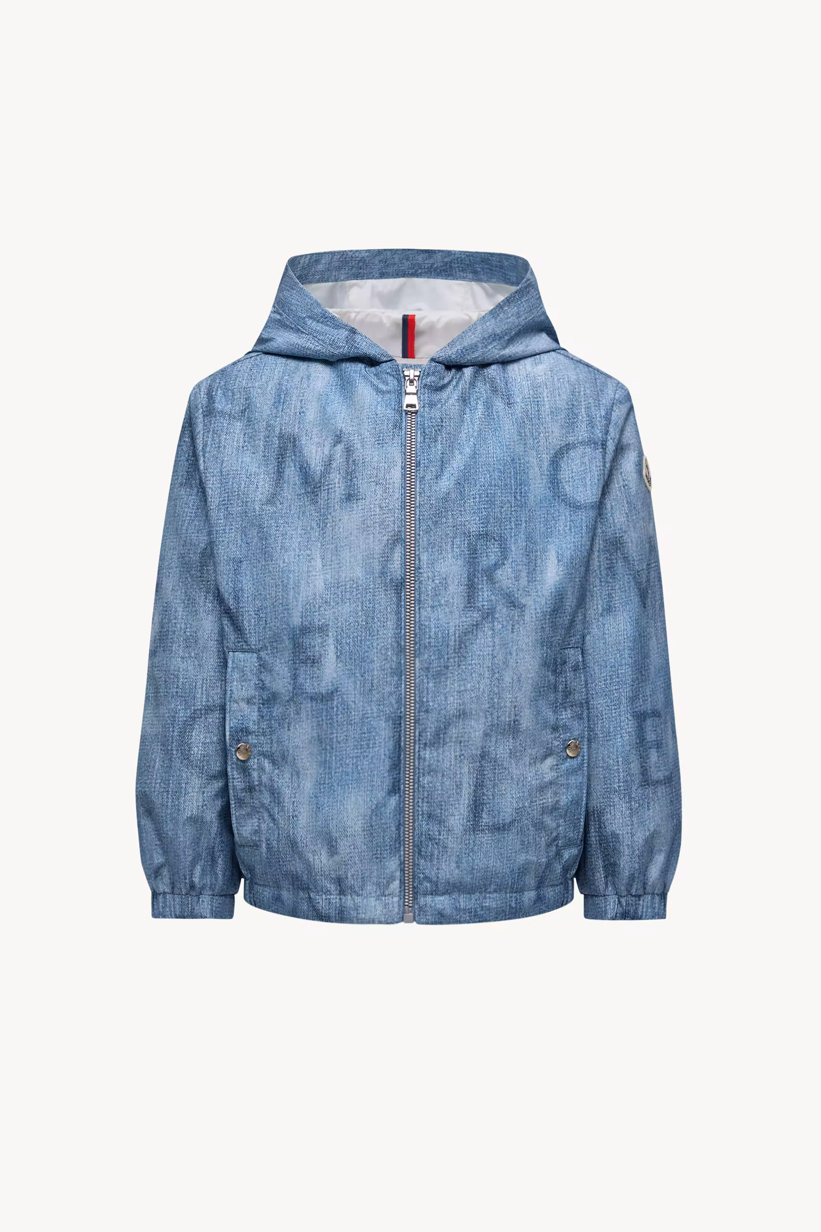 Seanle Denim-Effect Hooded Jacket