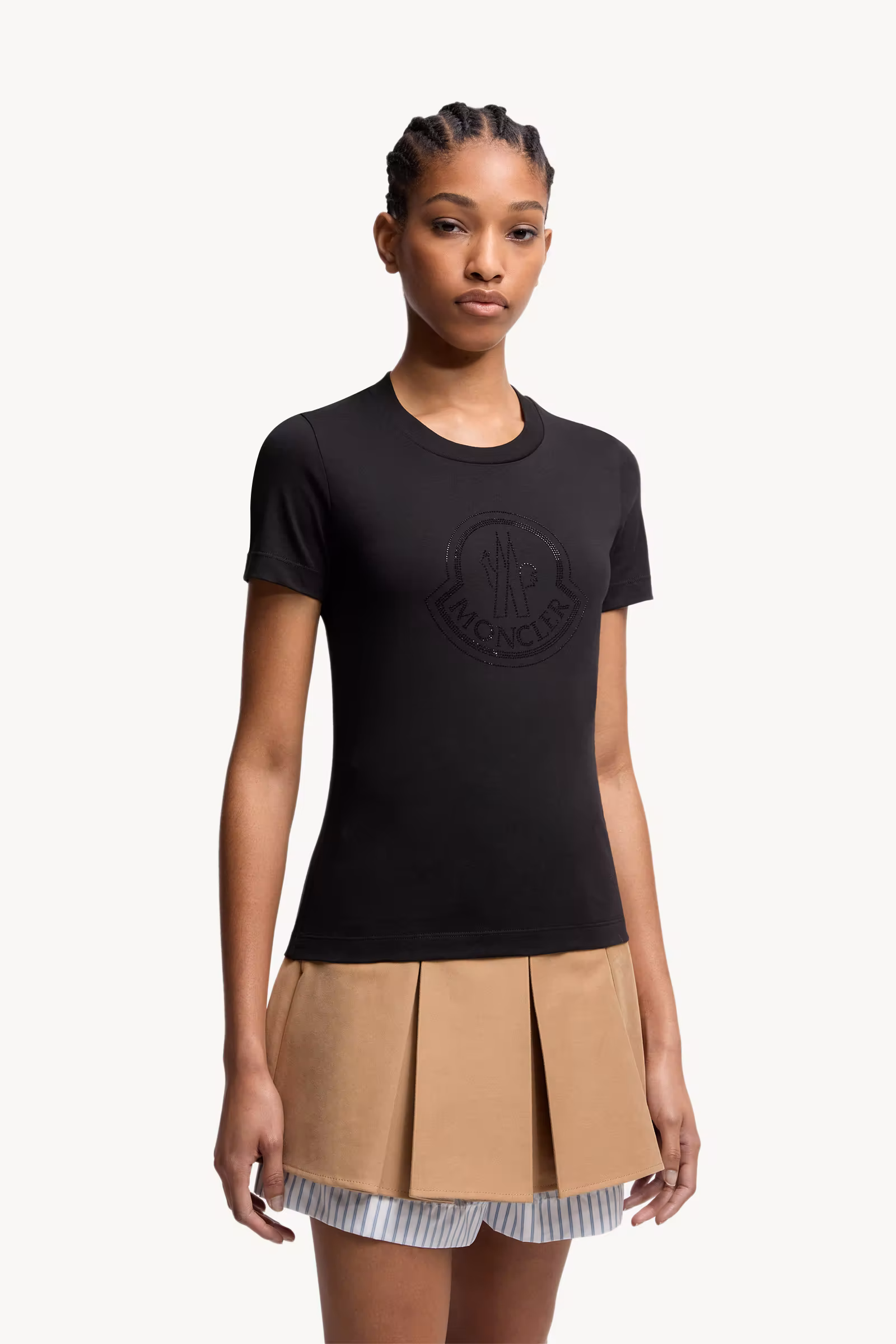 Crystal Logo Cotton T-Shirt