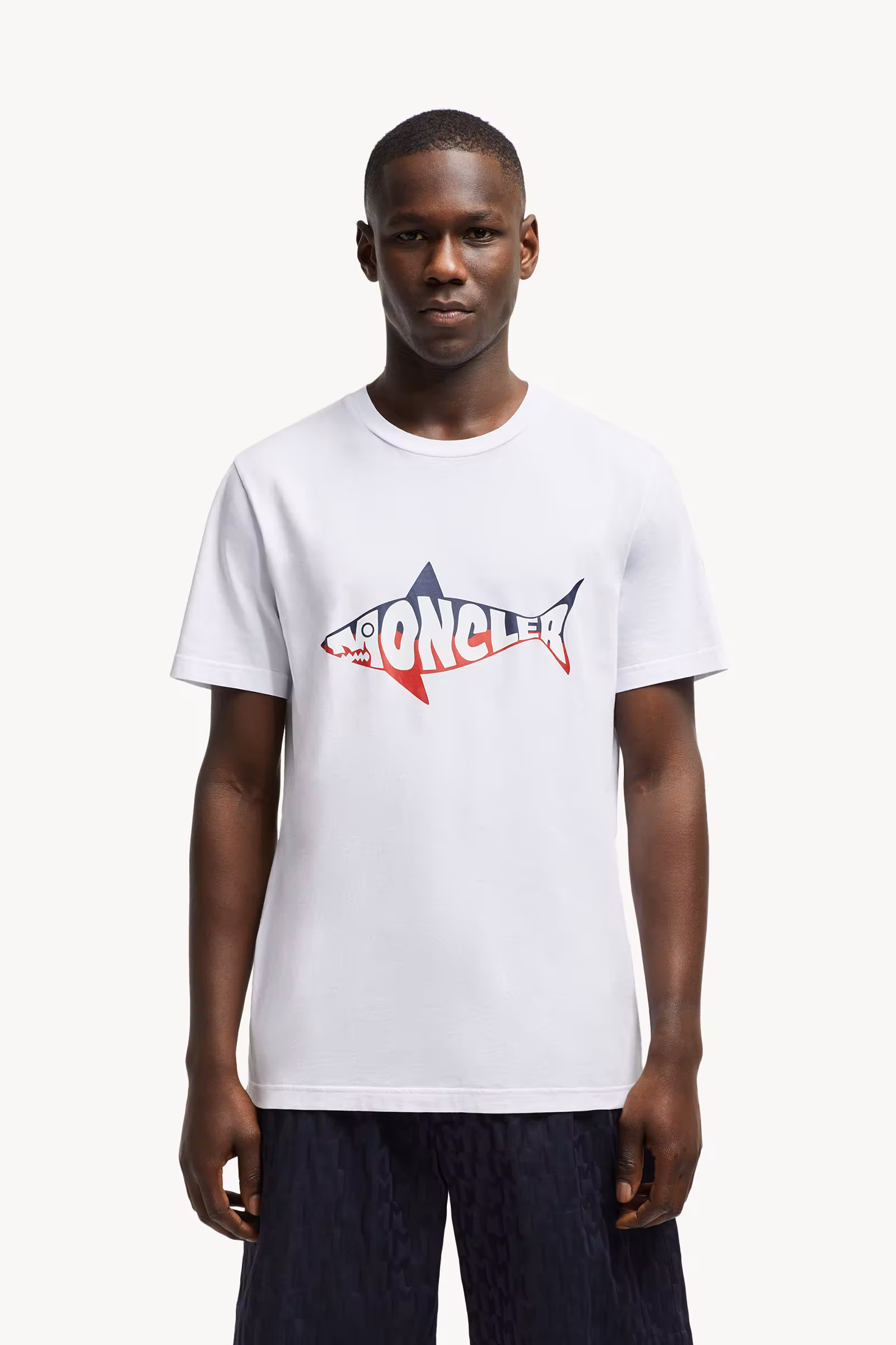Shark Logo Cotton T-Shirt