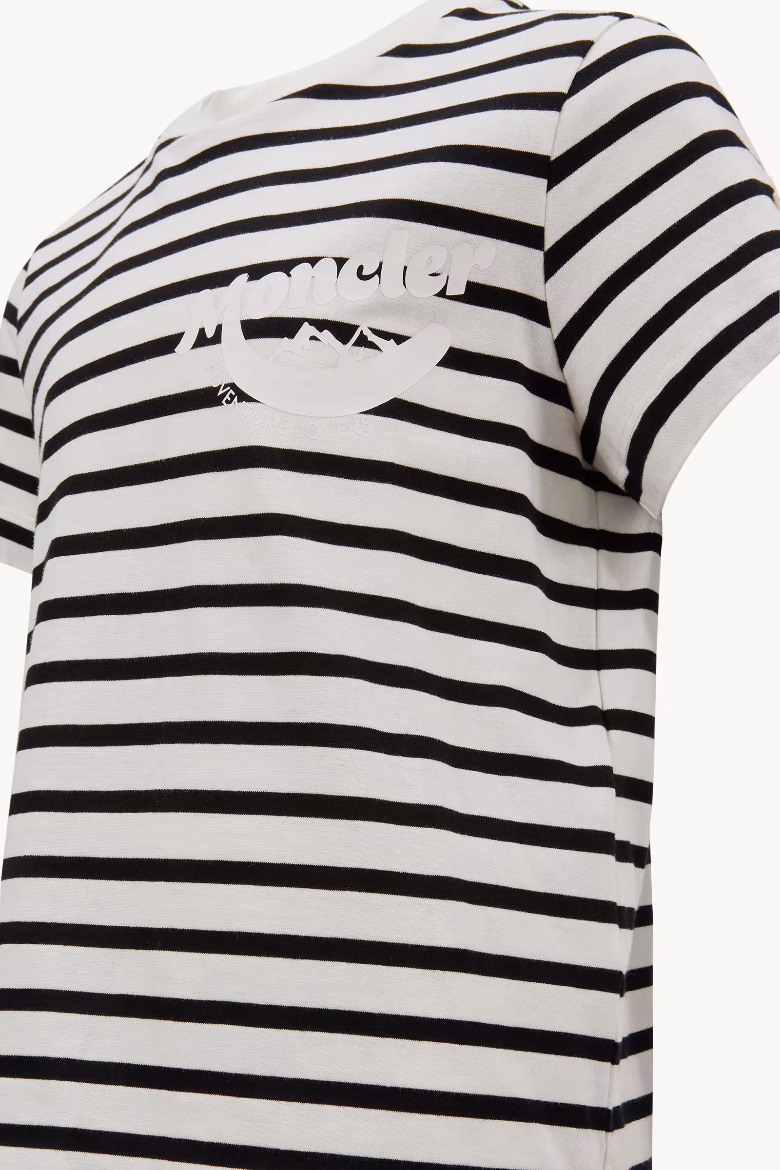 Mountain Logo Striped Cotton Jersey T-Shirt
