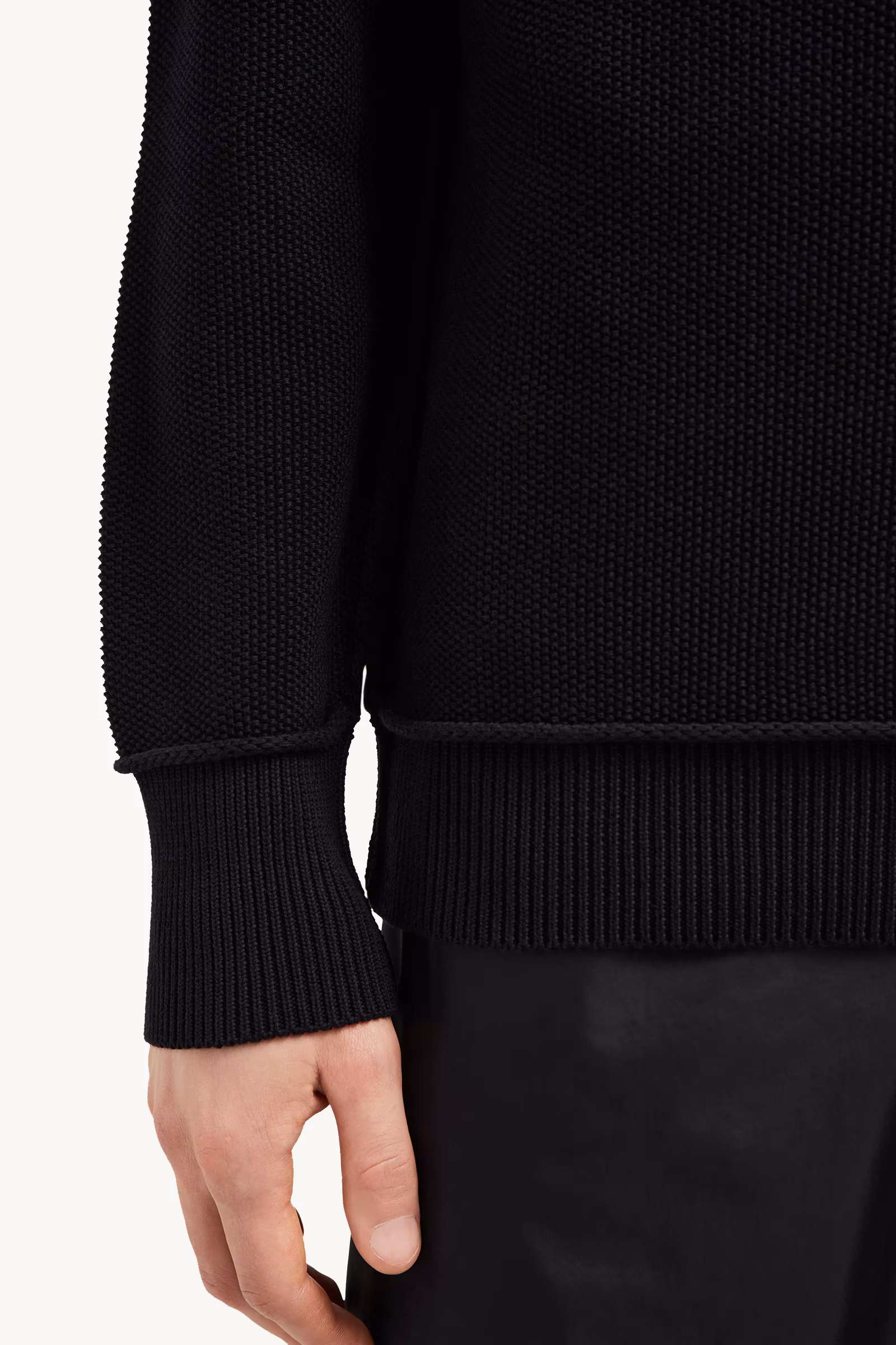 Textured Cotton Sweater