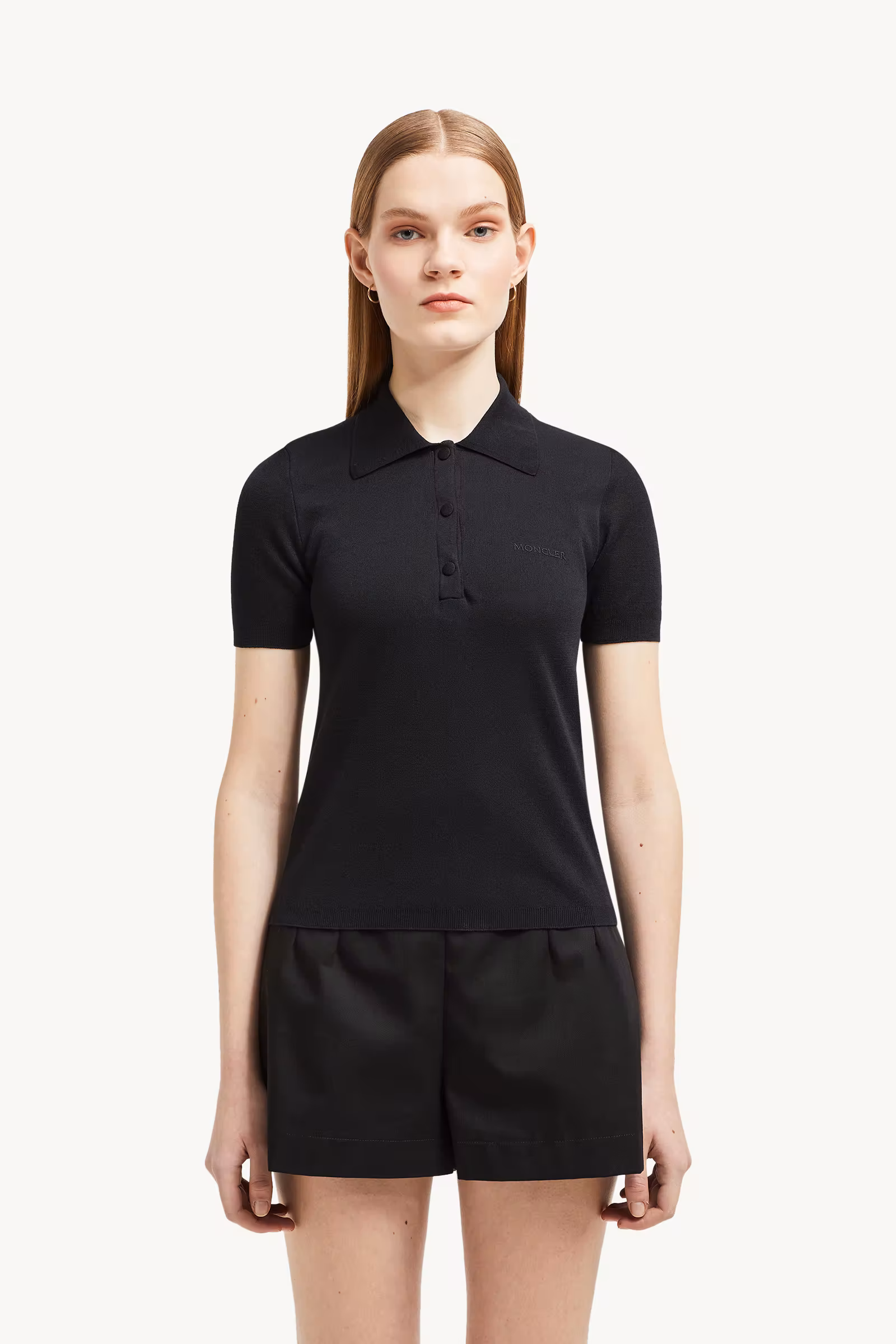 Embroidered Logo Cotton Polo Shirt