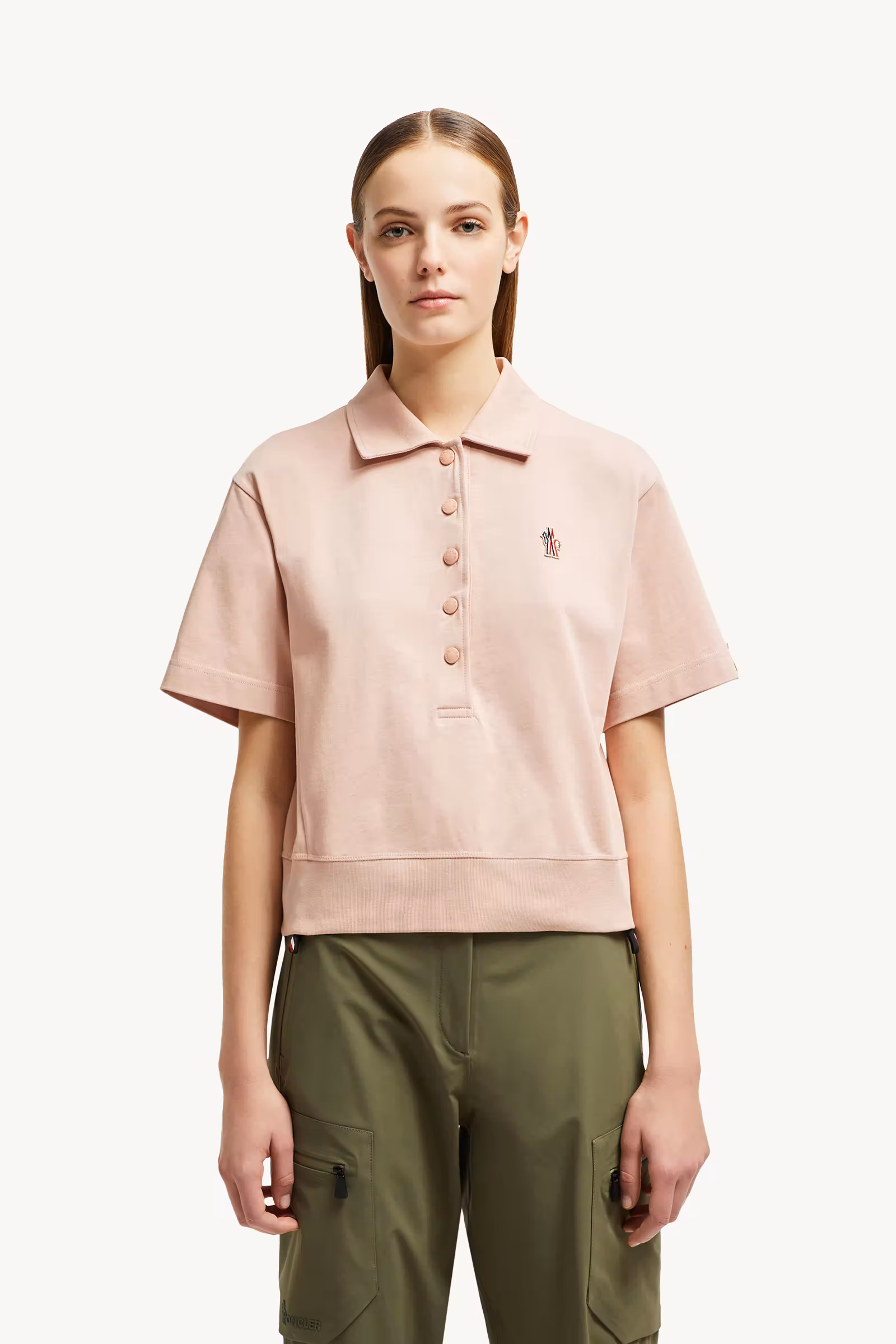 Logo Patch Cotton Polo Shirt