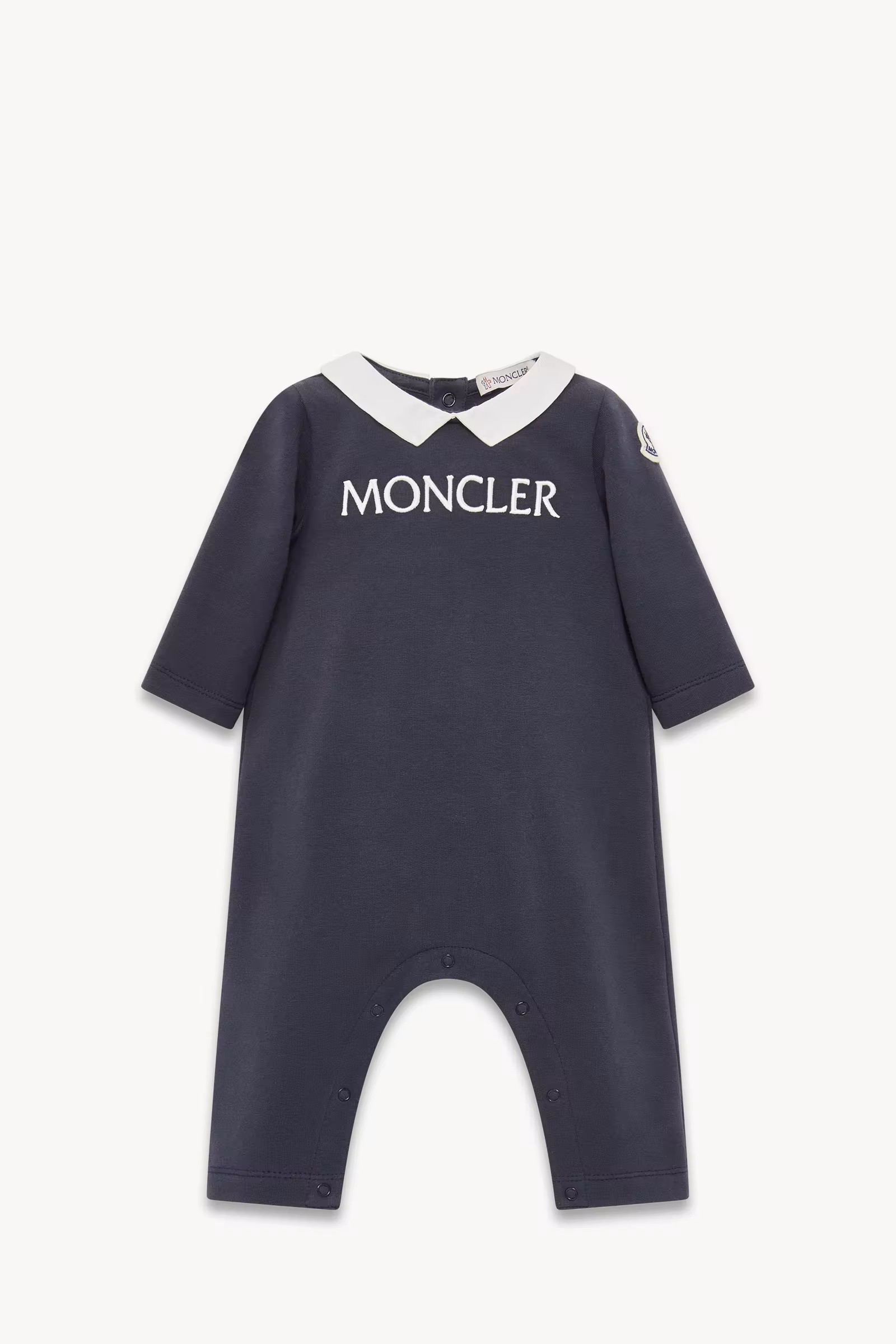 Embroidered Logo Cotton Baby Grow