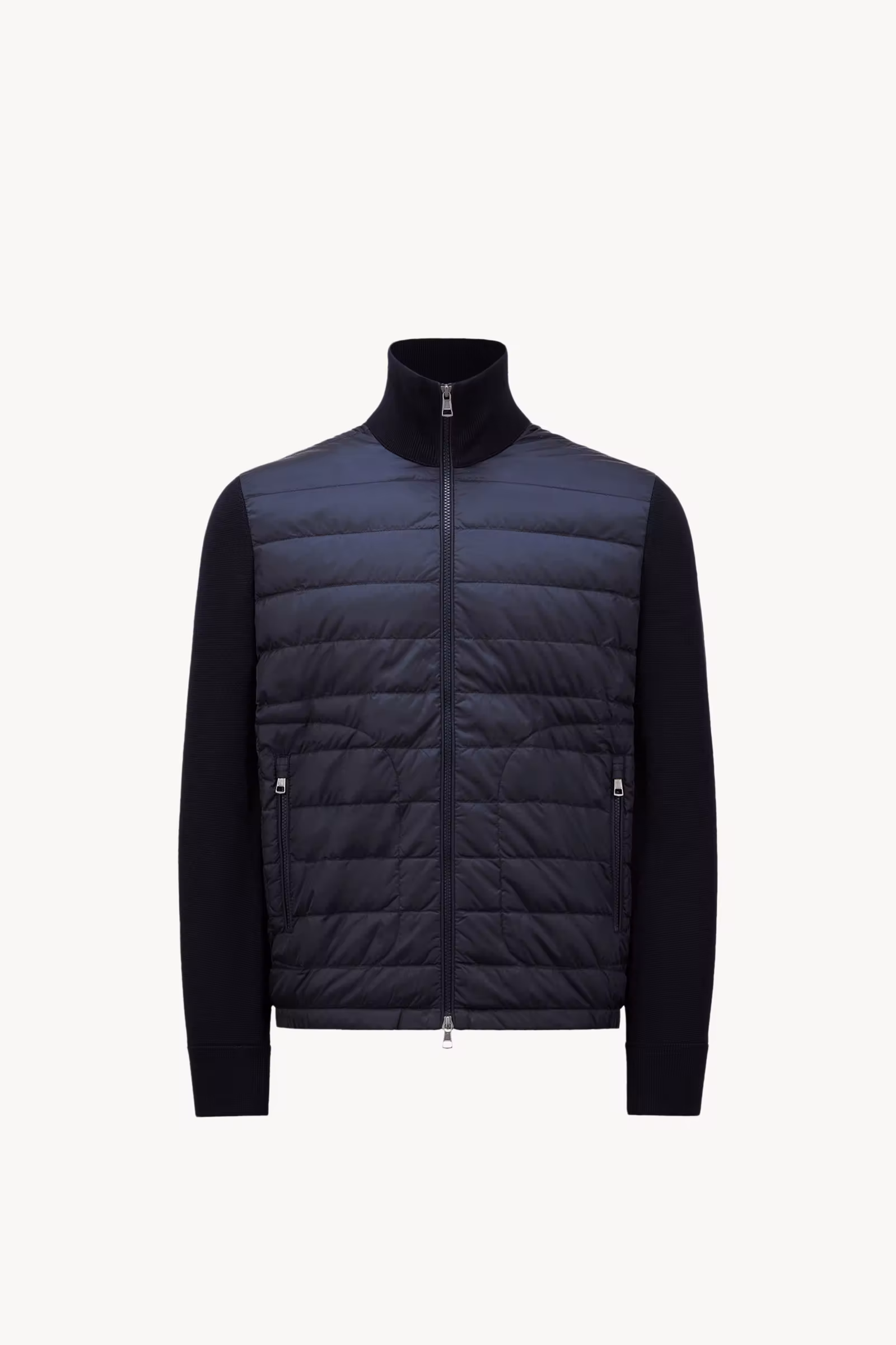 Padded Zip-Up Cardigan