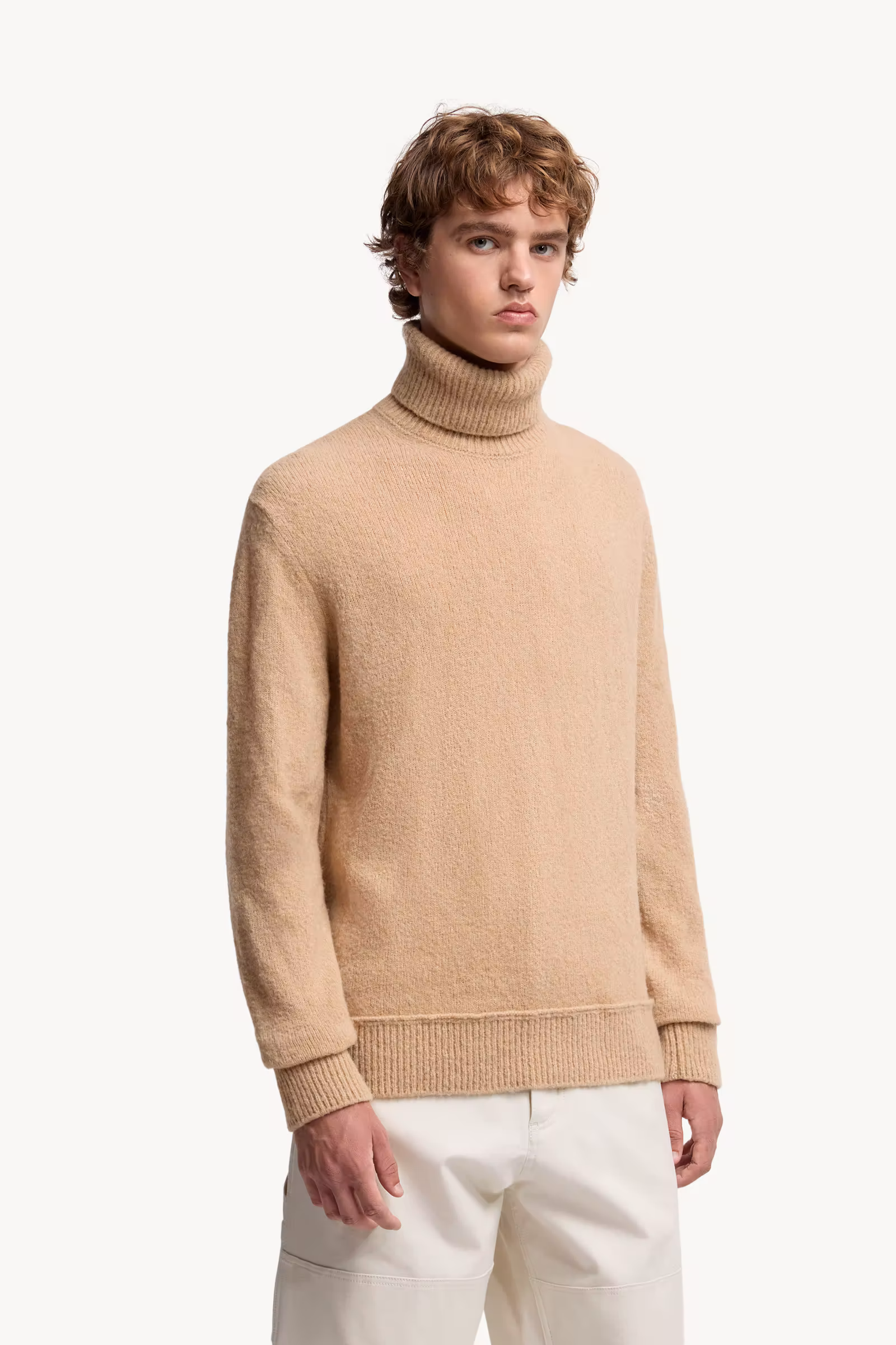 Wool Blend Turtleneck Sweater