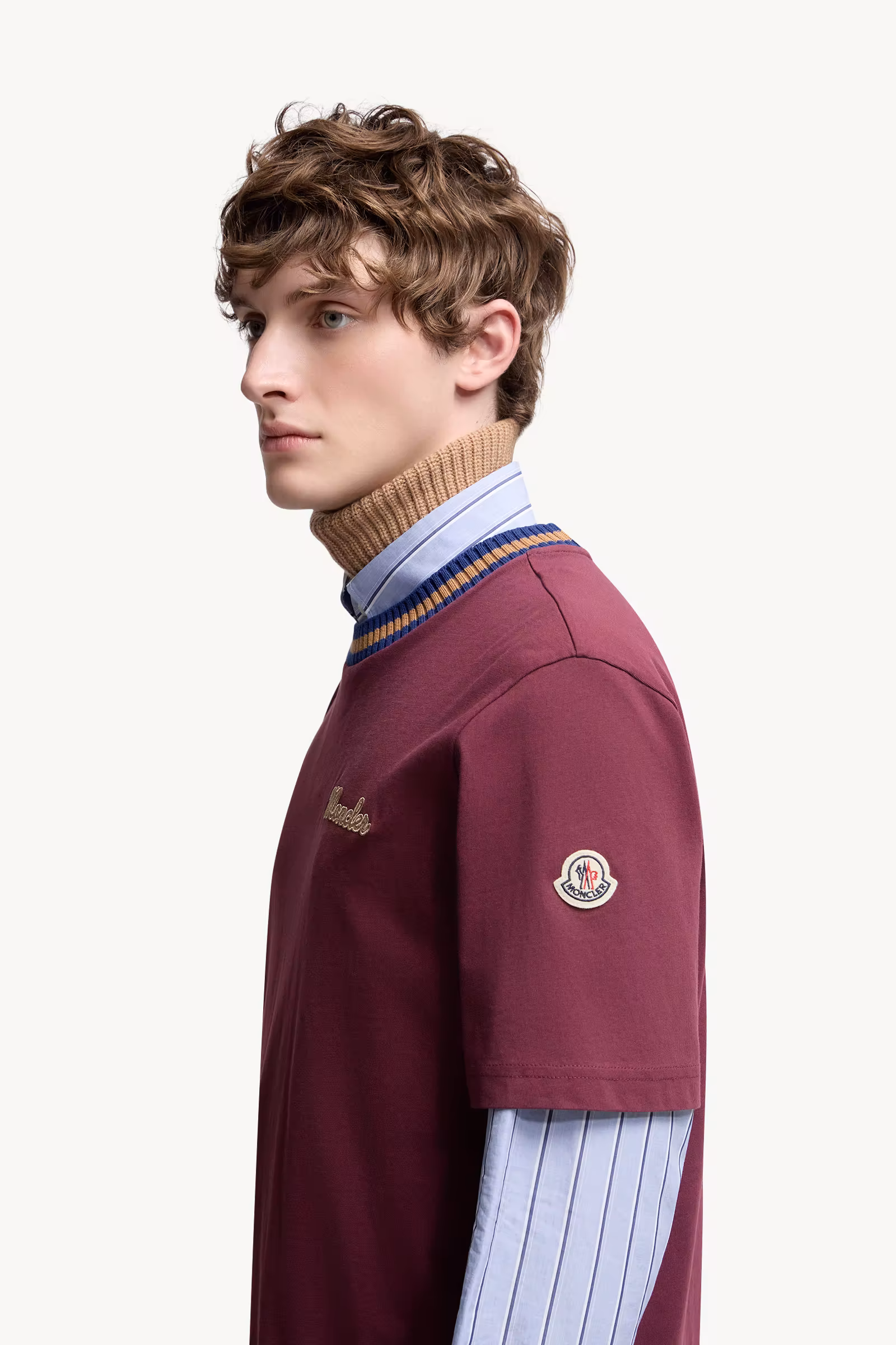 Embroidered Logo Cotton T-Shirt