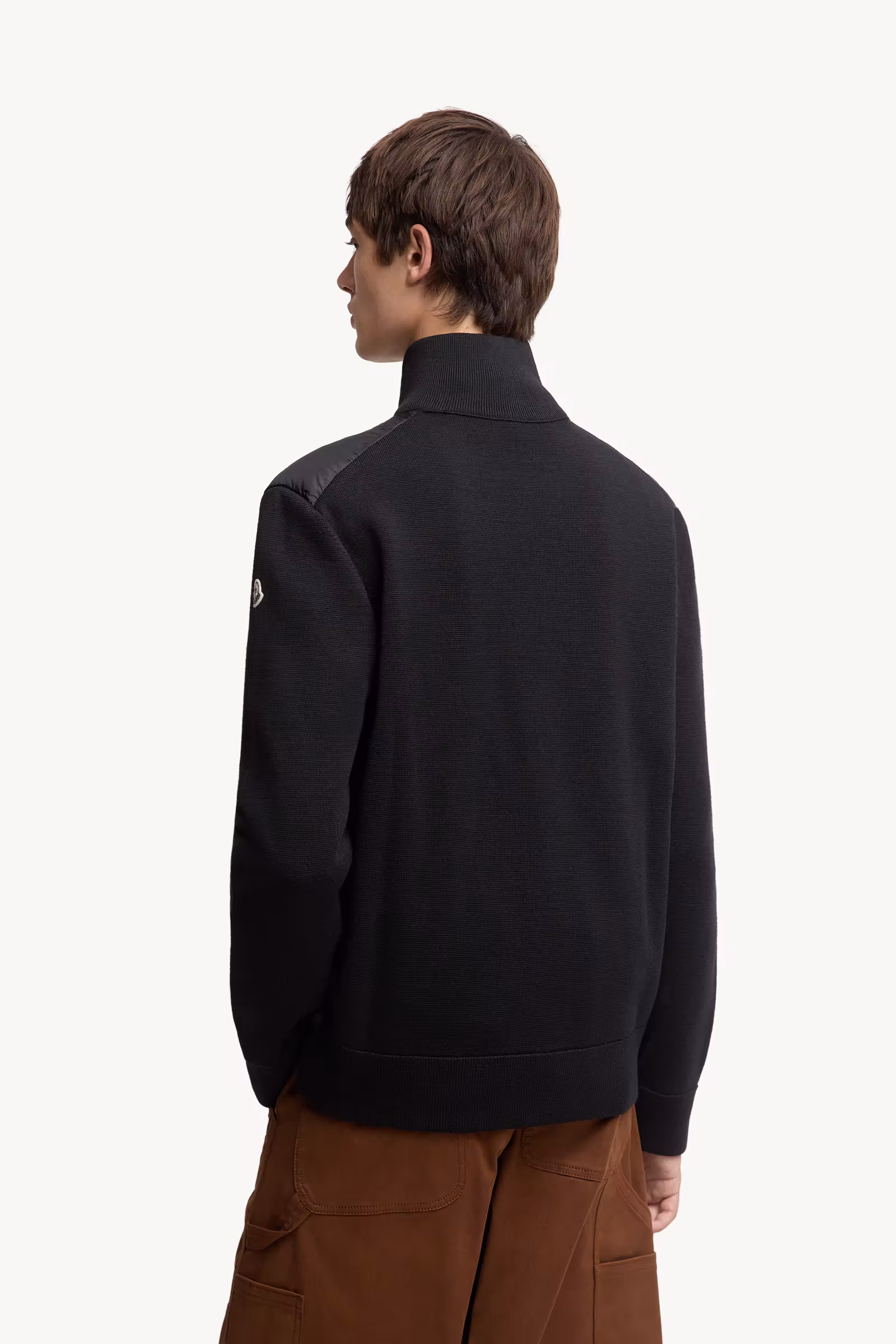 Padded Zip-Up Cardigan