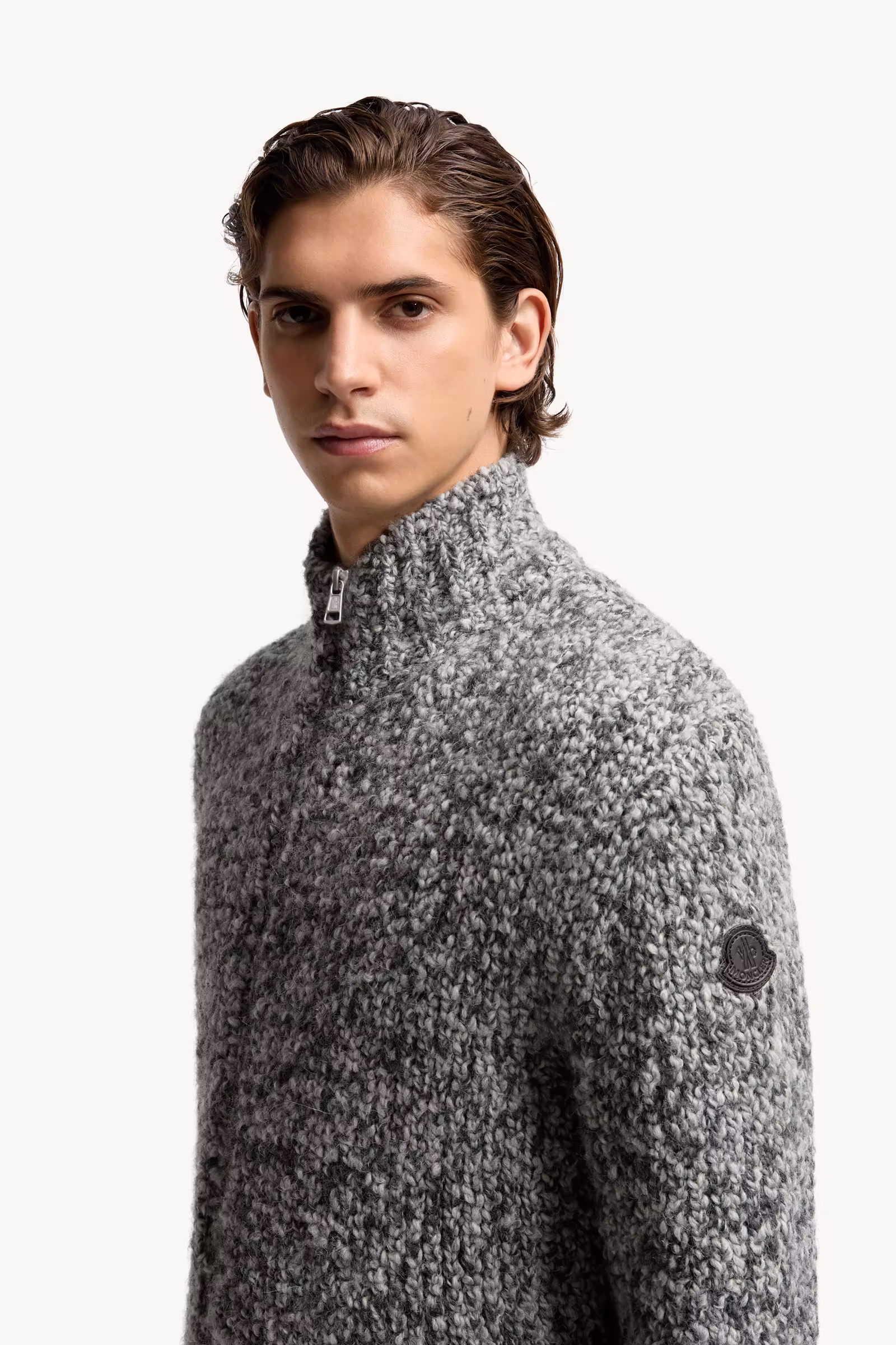 Wool & Alpaca Zip-Up Cardigan