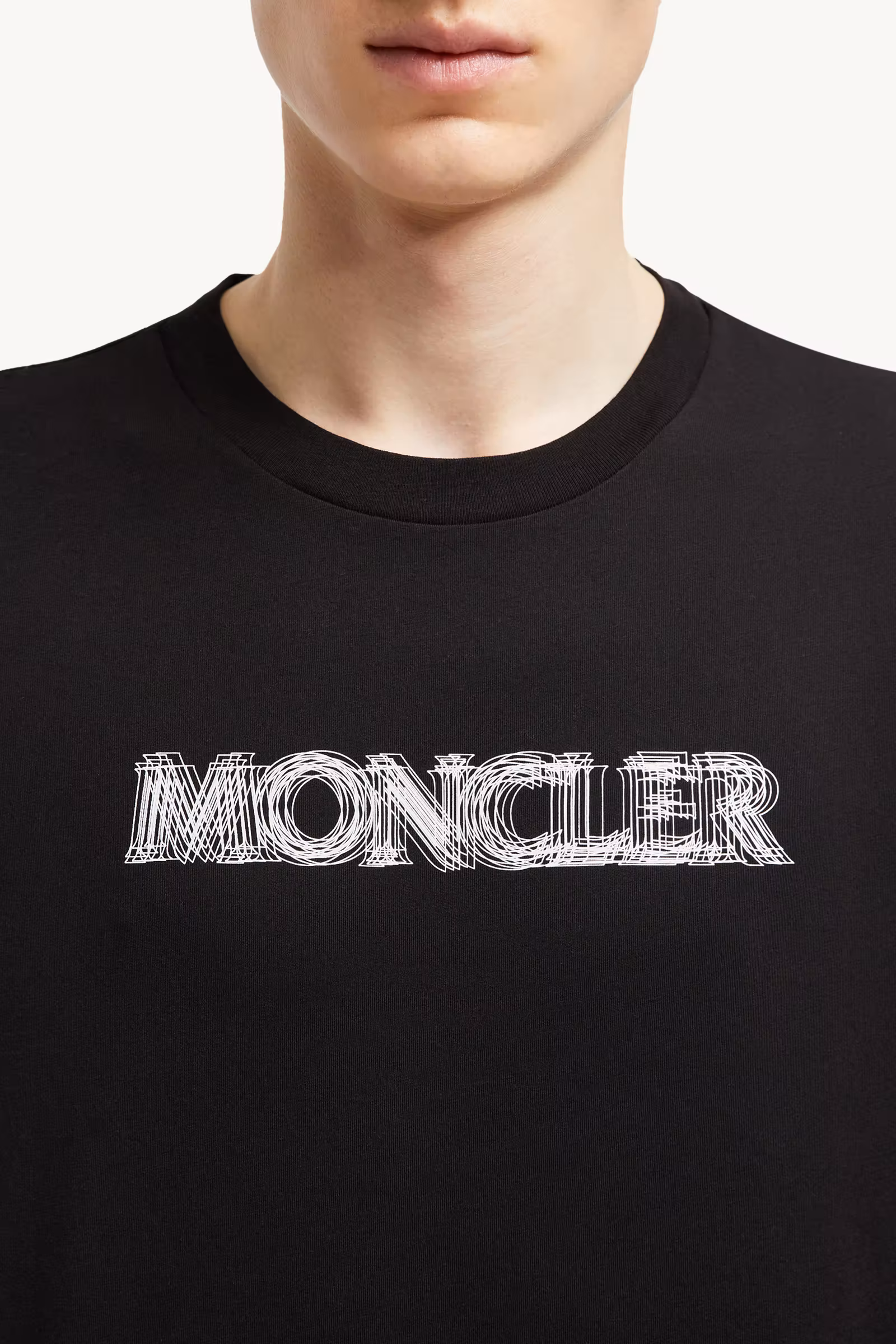 Blurred Logo Cotton T-Shirt