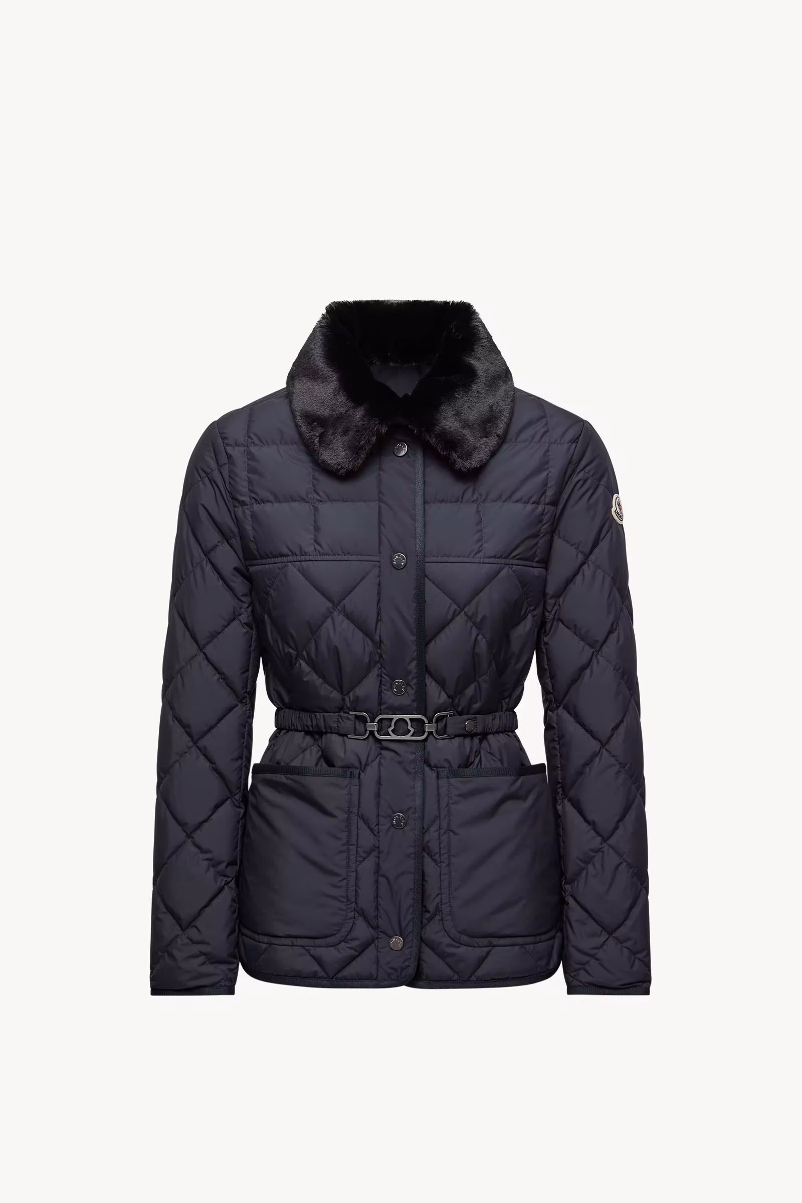 Cygne Faux Fur-Trimmed Short Down Jacket
