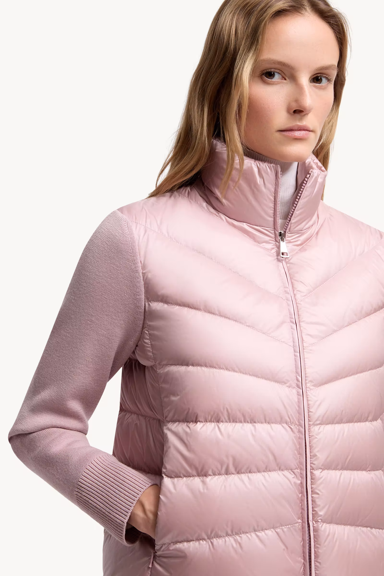Padded Wool Cardigan