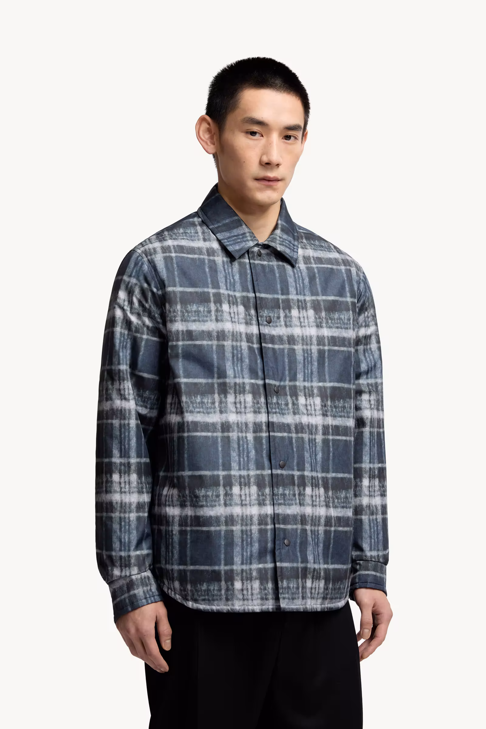 Check Padded Shirt Jacket