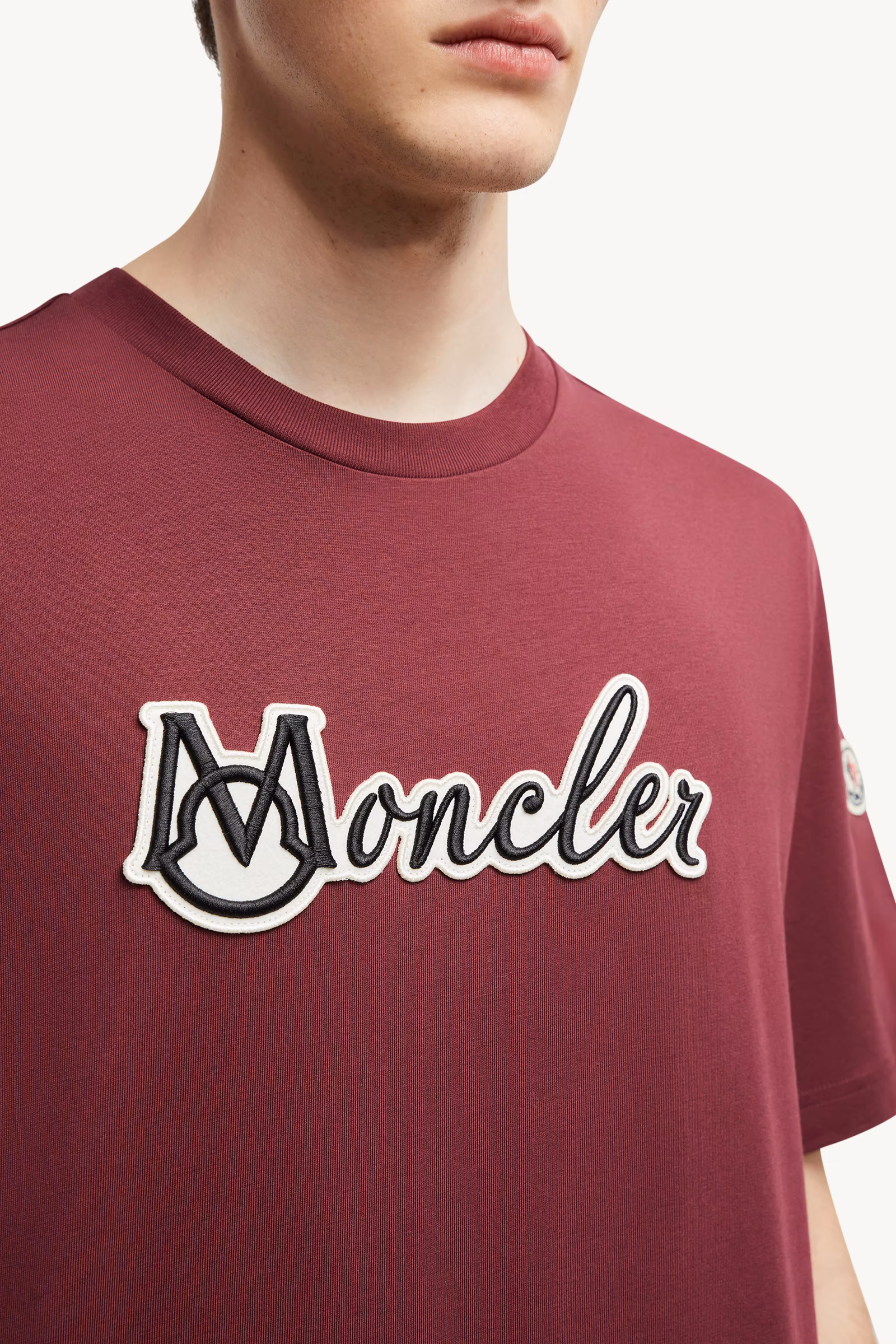Embroidered Varsity Logo Cotton T-shirt