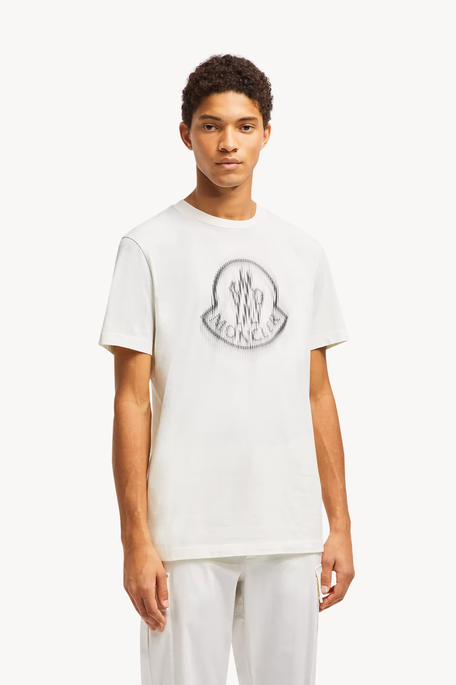 Blurred Logo Cotton T-Shirt