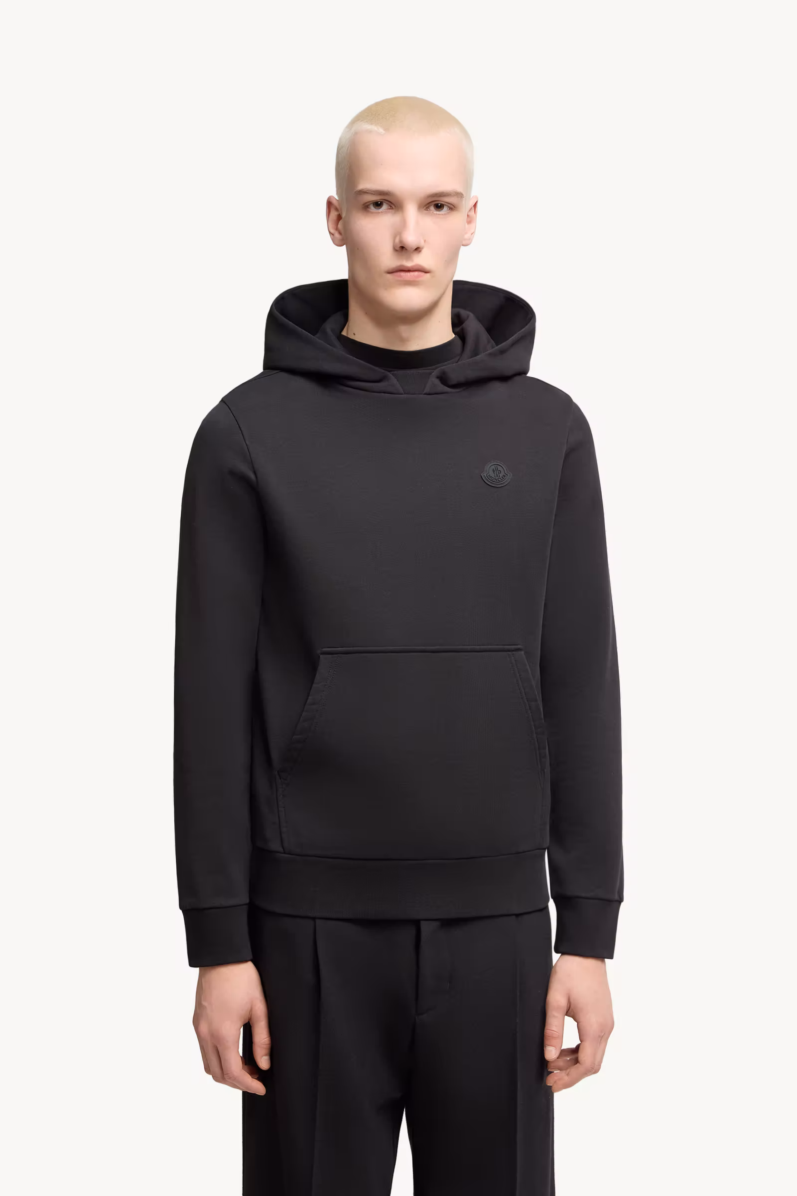 Tonal Back Logo Cotton Hoodie
