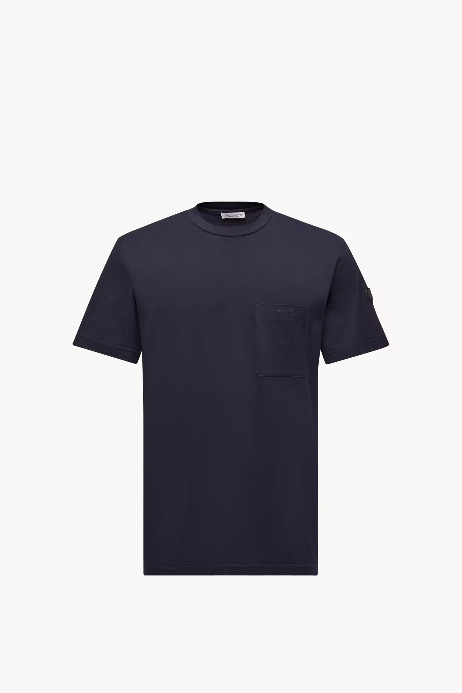 Logo Cotton & Silk T-Shirt with Pocket