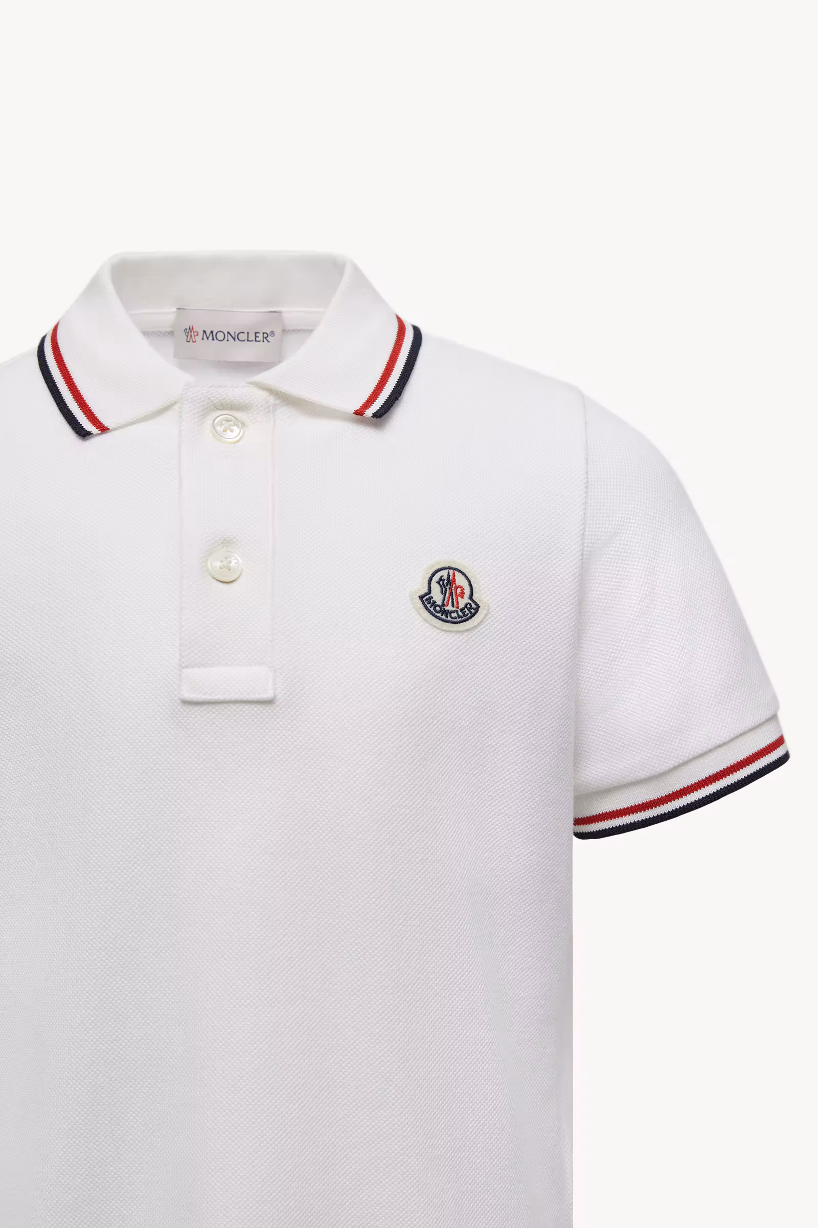 Tricolor-Trimmed Cotton Piquet Polo Shirt