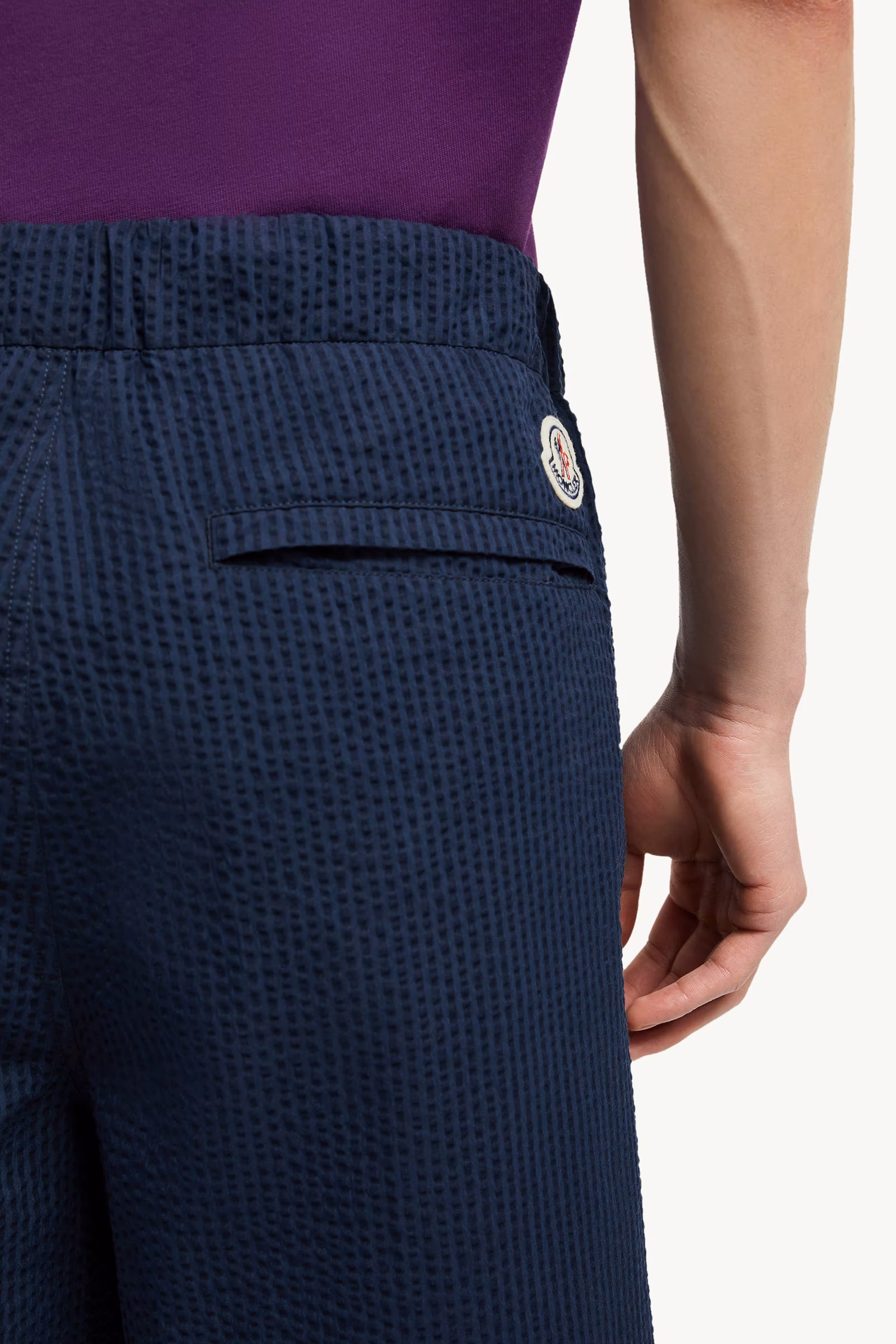 Belted Seersucker Pants