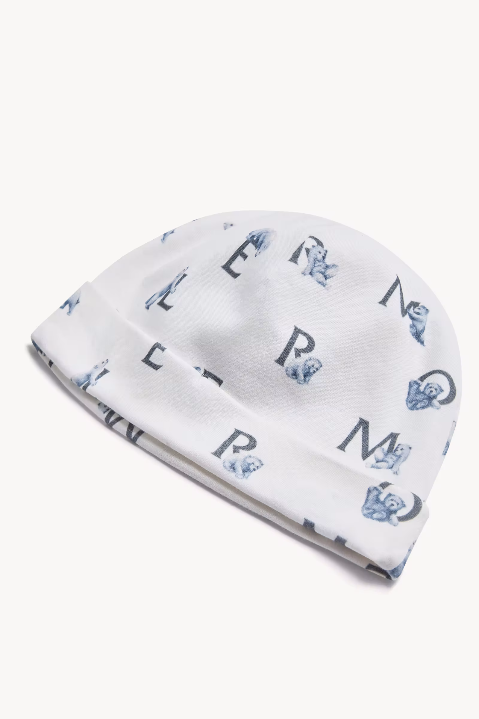 Teddy Bear Logo Print Cotton Set