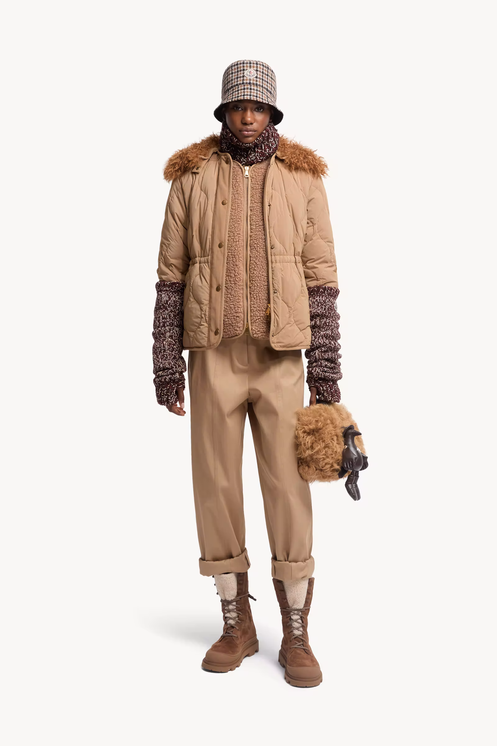 Straight Leg Cotton Gabardine Pants