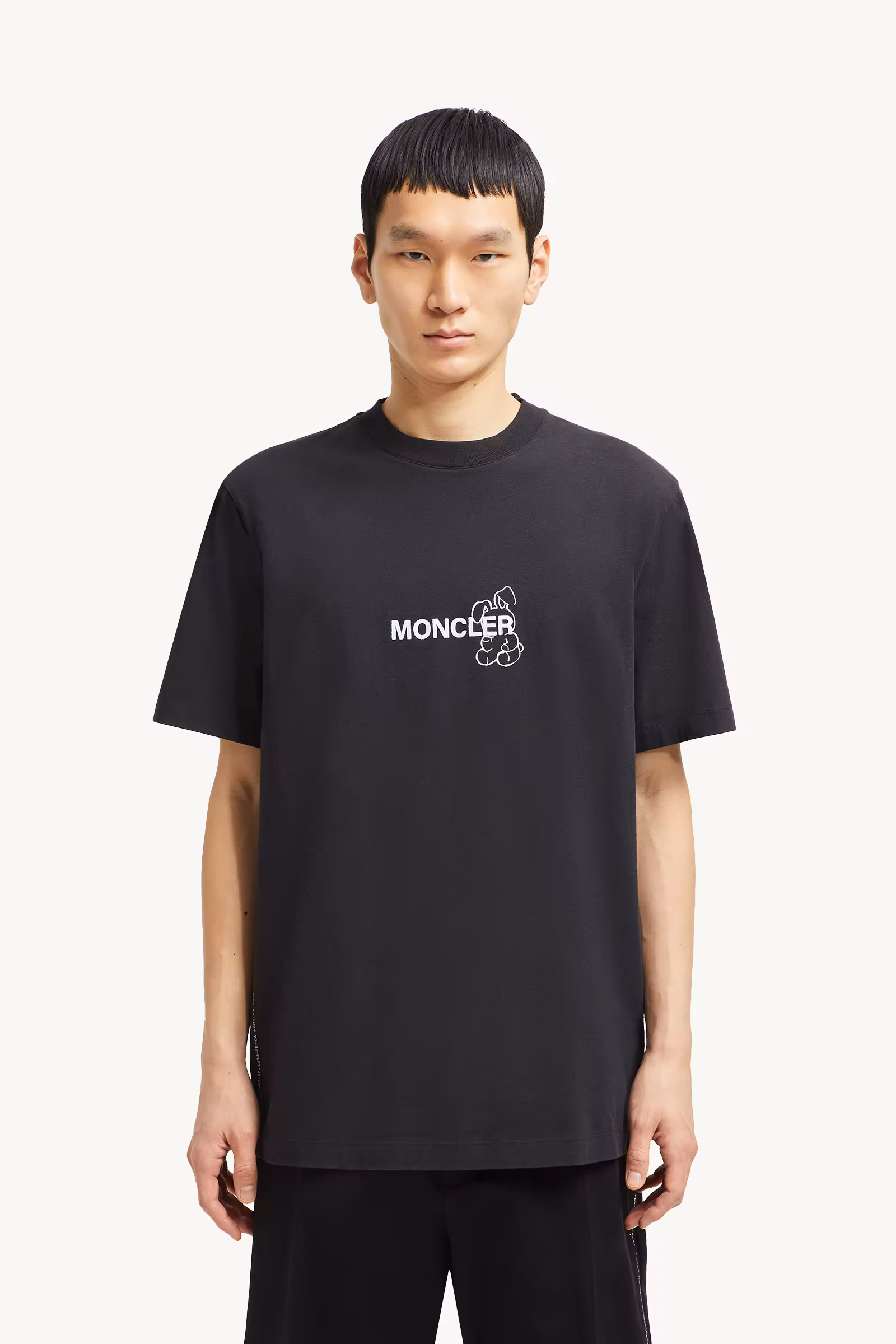 Moncler x FRGMT Cartoon Logo Cotton T-Shirt