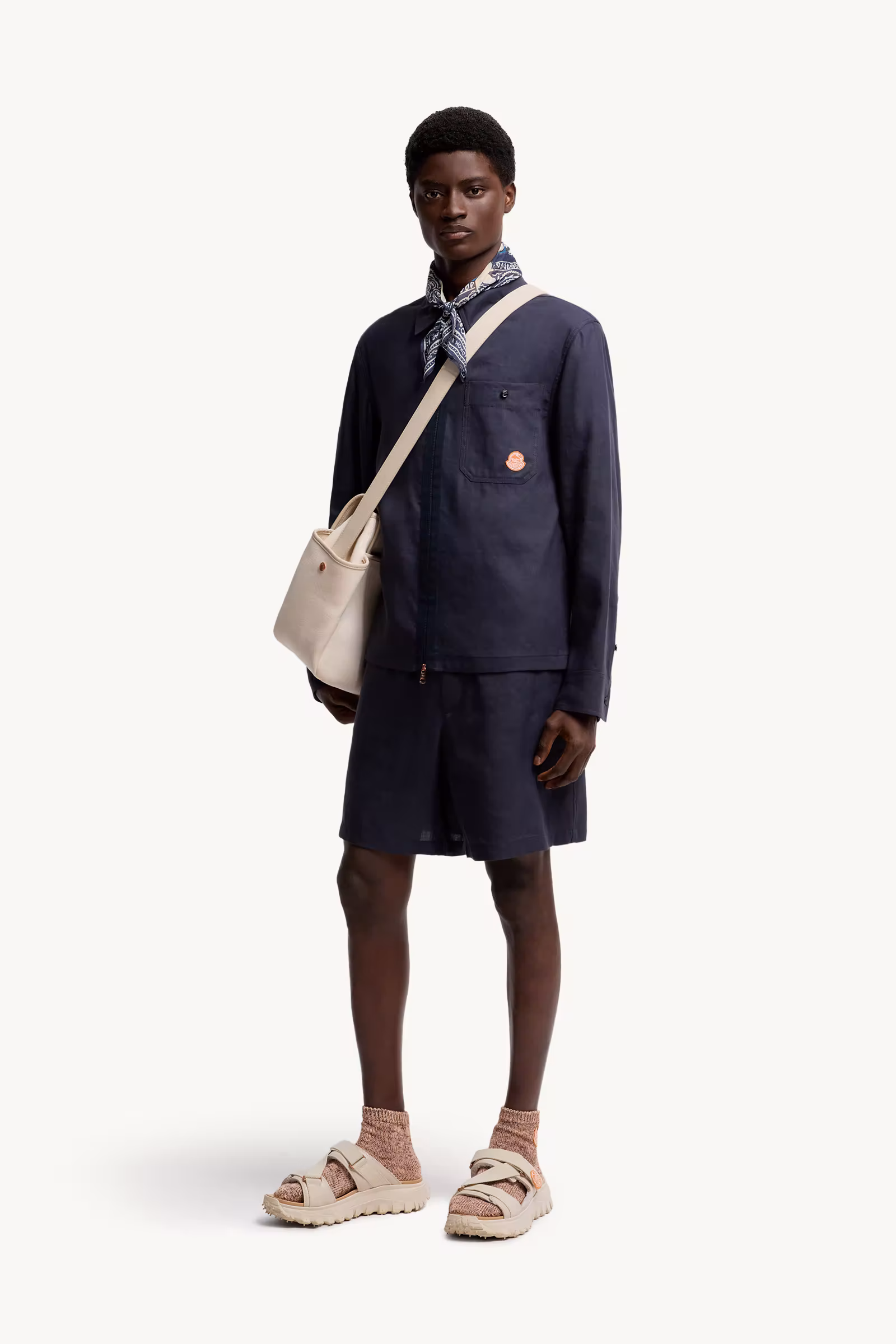 Moncler x Gilga Farm by Donald Glover Linen Blend Shorts