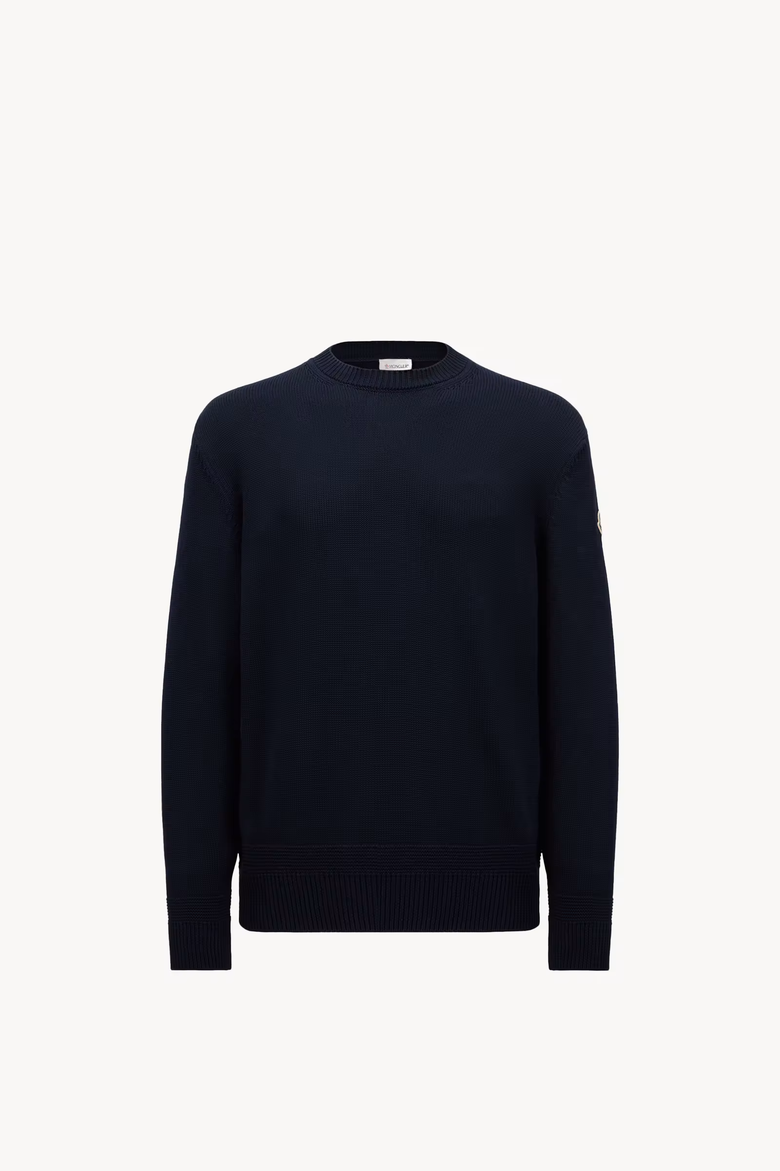 Logo Patch Cotton Sweater