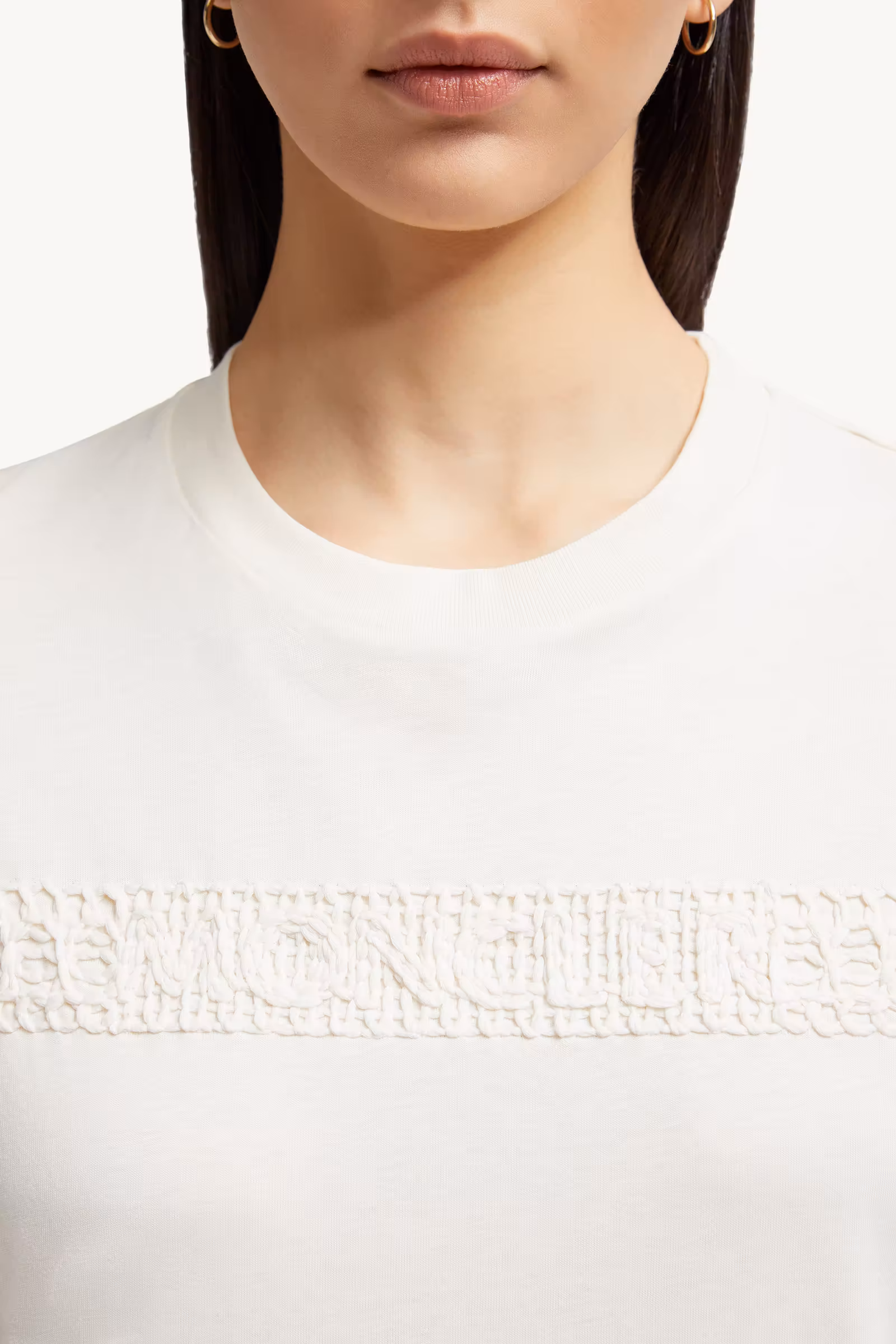 Embroidered Logo Cotton T-Shirt