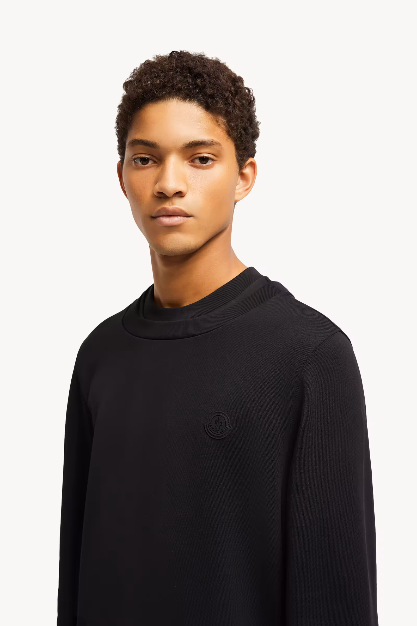 Double Collar Cotton Sweatshirt