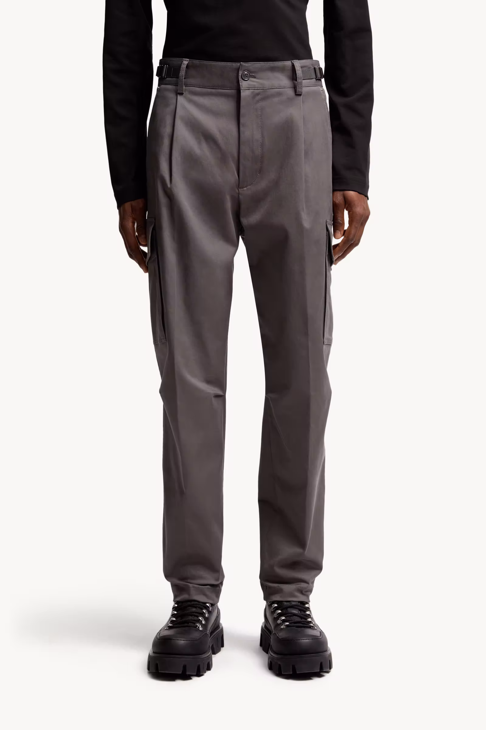 Cotton Gabardine Cargo Pants